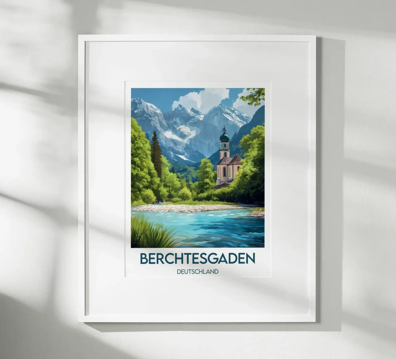 Affiche berchtesgaden poster con telaio in alluminio da Frame the World