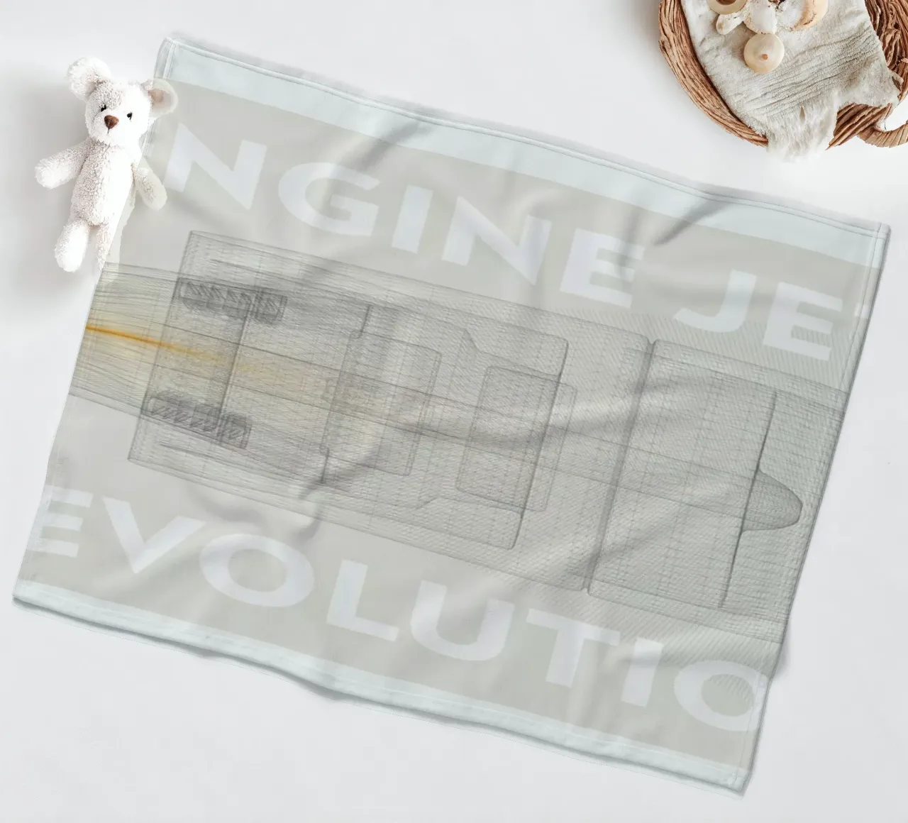 Engine jet revolution coperta in pile da Marc Schulthess