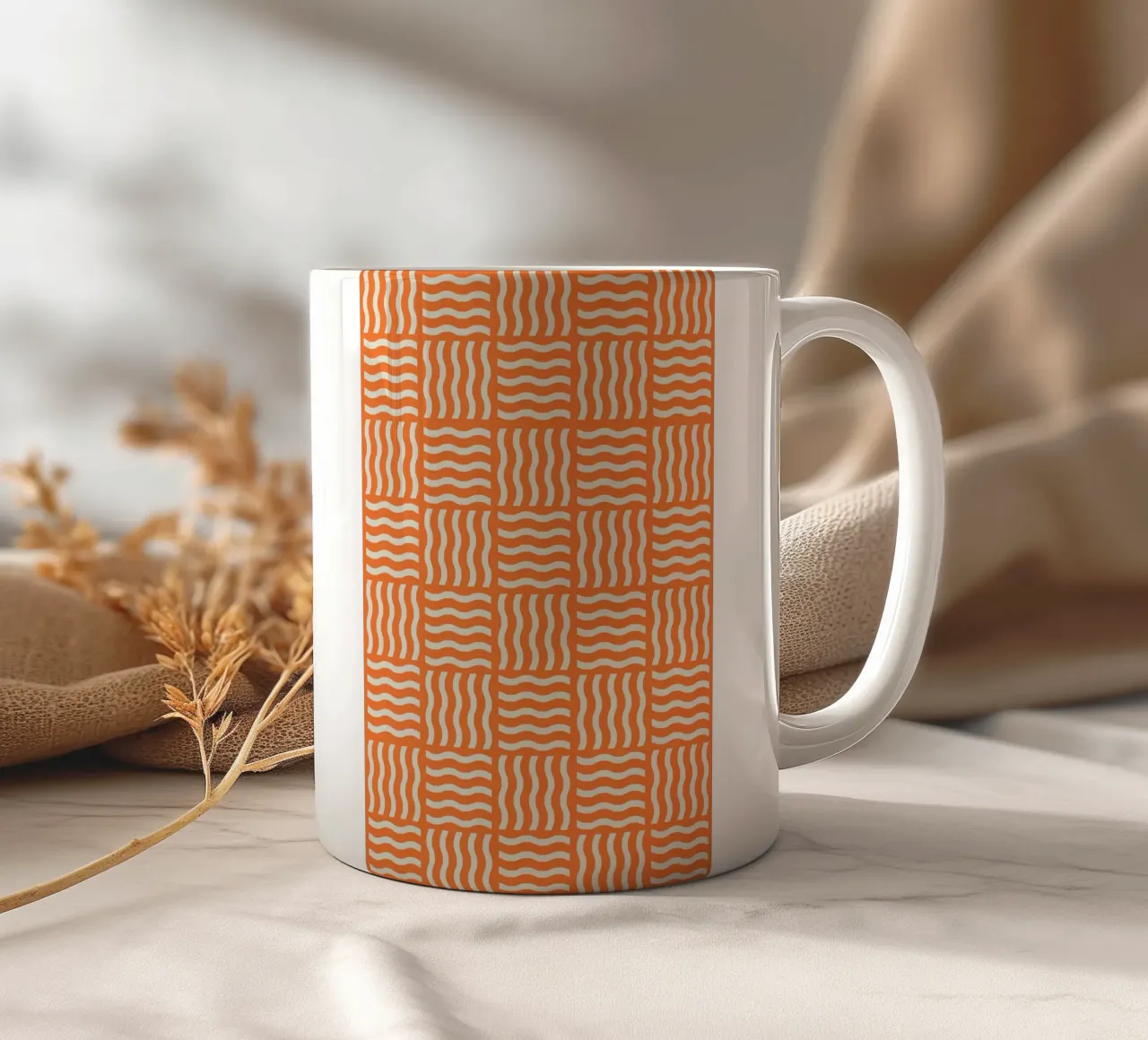 Line wiggle tazza in ceramica da galihstudio