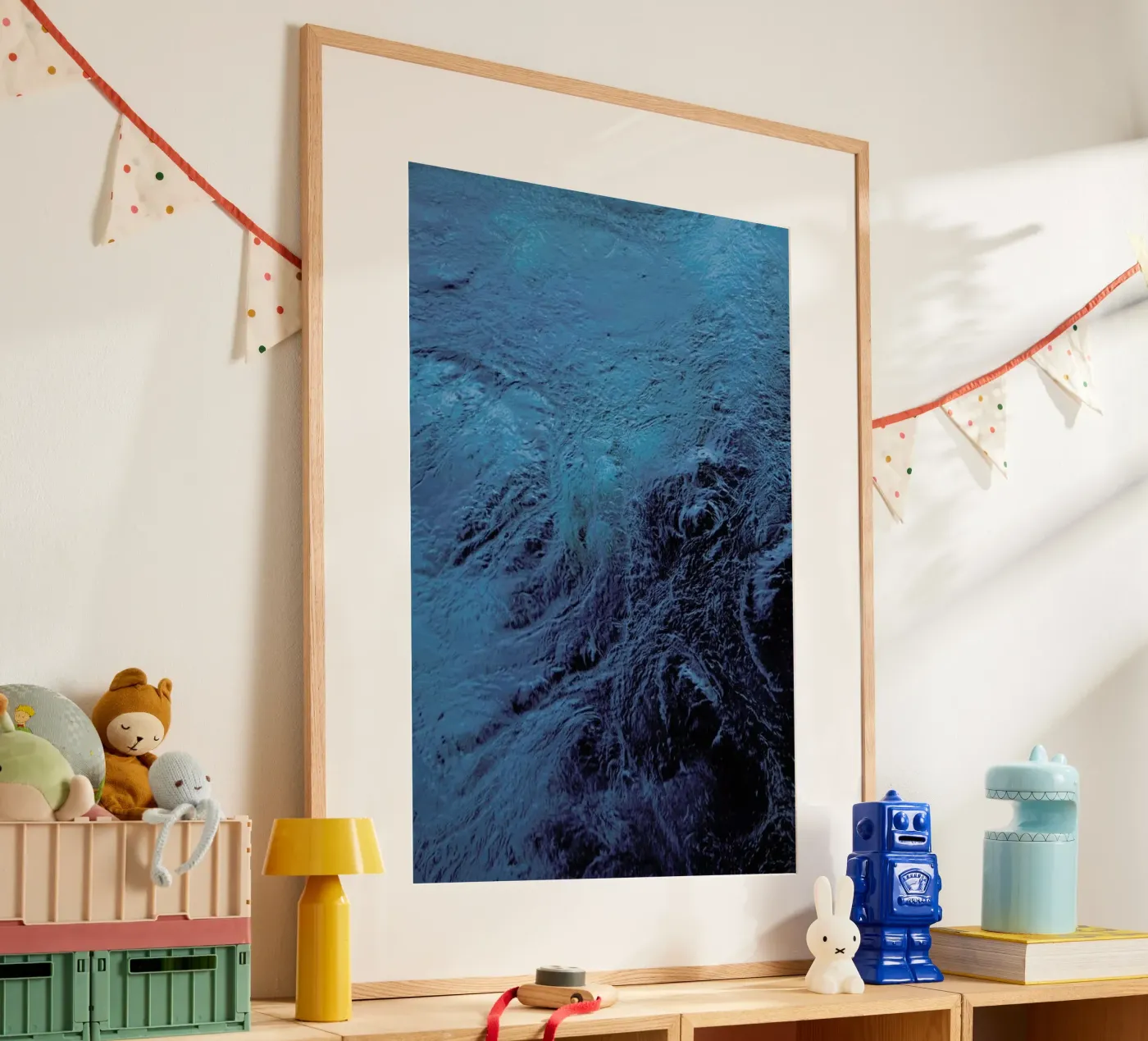 Planets Blue Eye poster da Studio Nahili