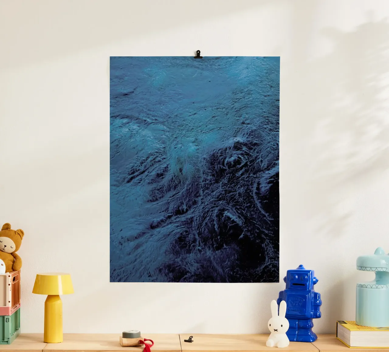 Planets Blue Eye poster da Studio Nahili