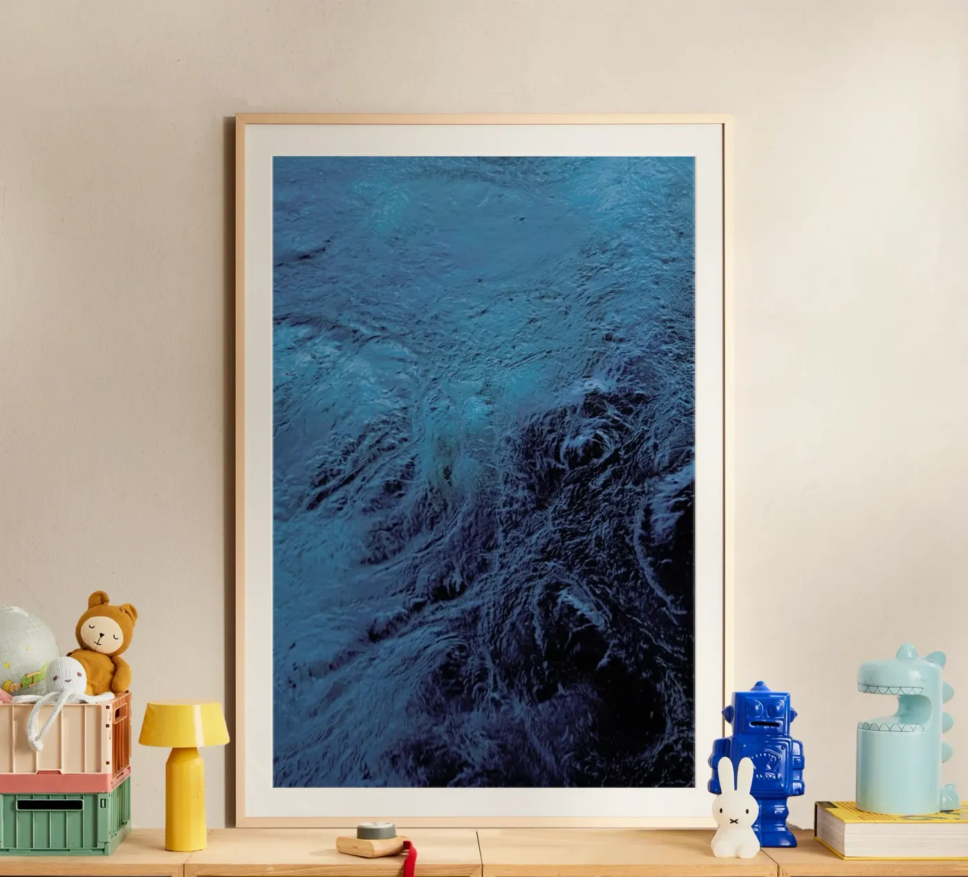 Planets Blue Eye poster da Studio Nahili