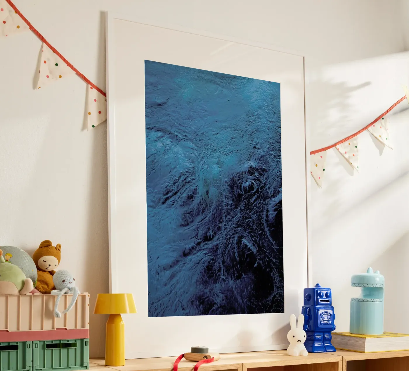 Planets Blue Eye poster da Studio Nahili