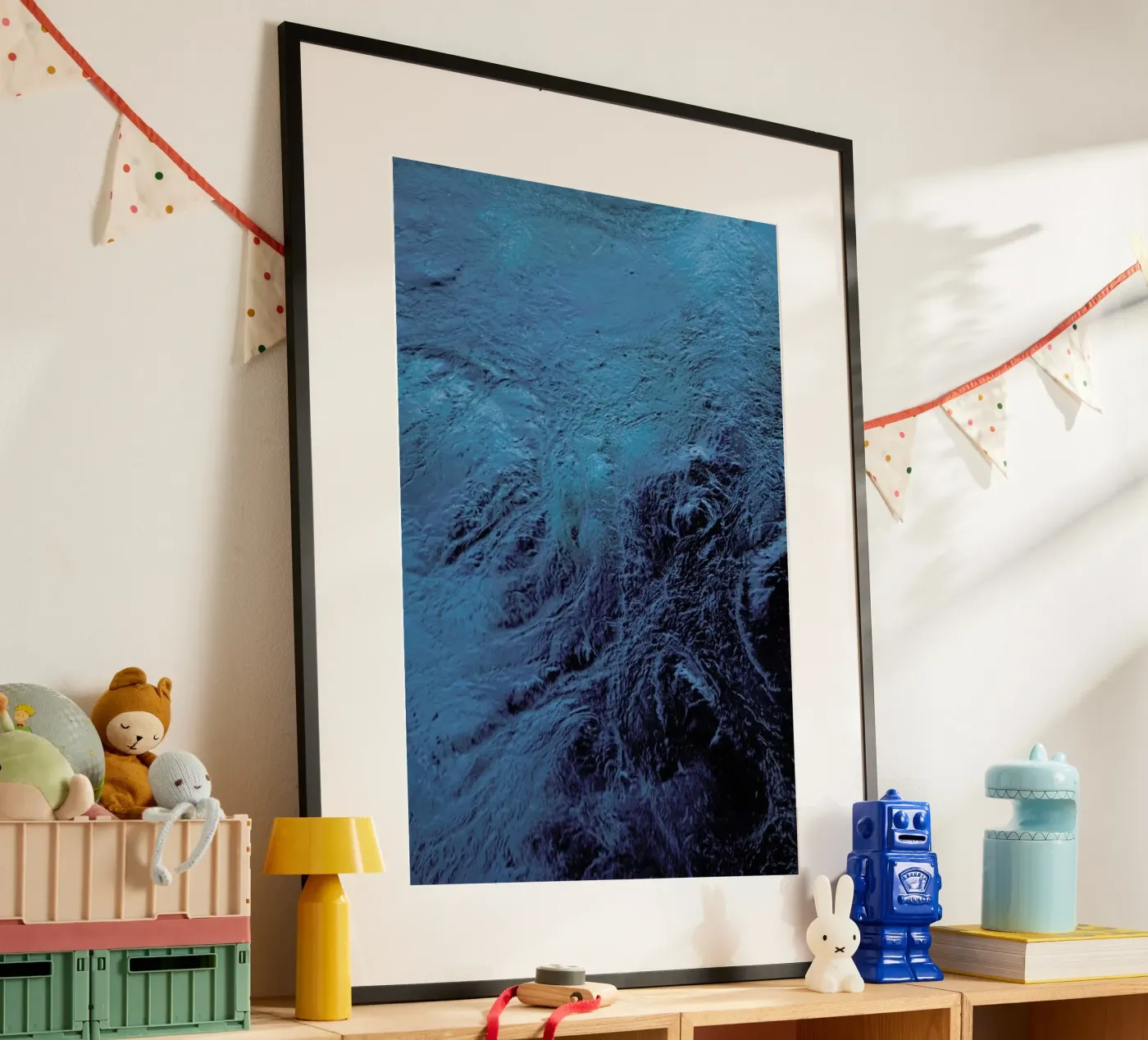 Planets Blue Eye poster da Studio Nahili