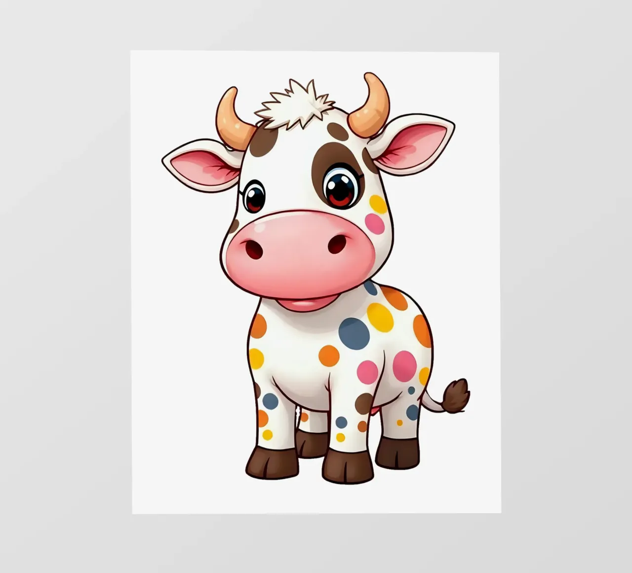 Kuh_2a telo in pvc da Tierisch bunt by LK