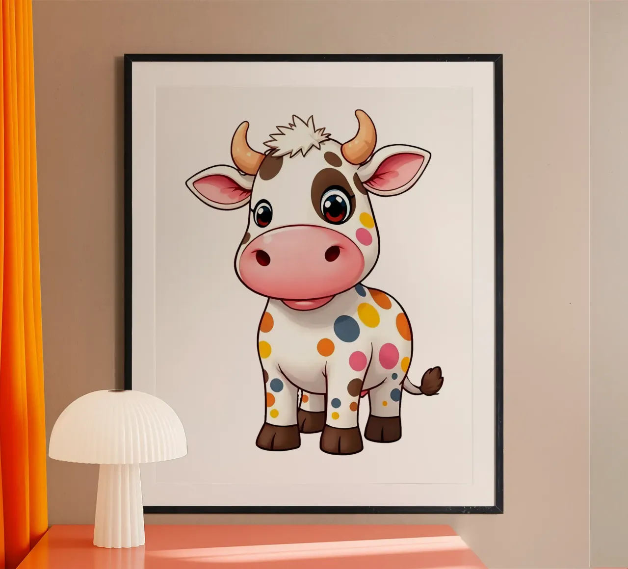 Kuh_2a poster da Tierisch bunt by LK