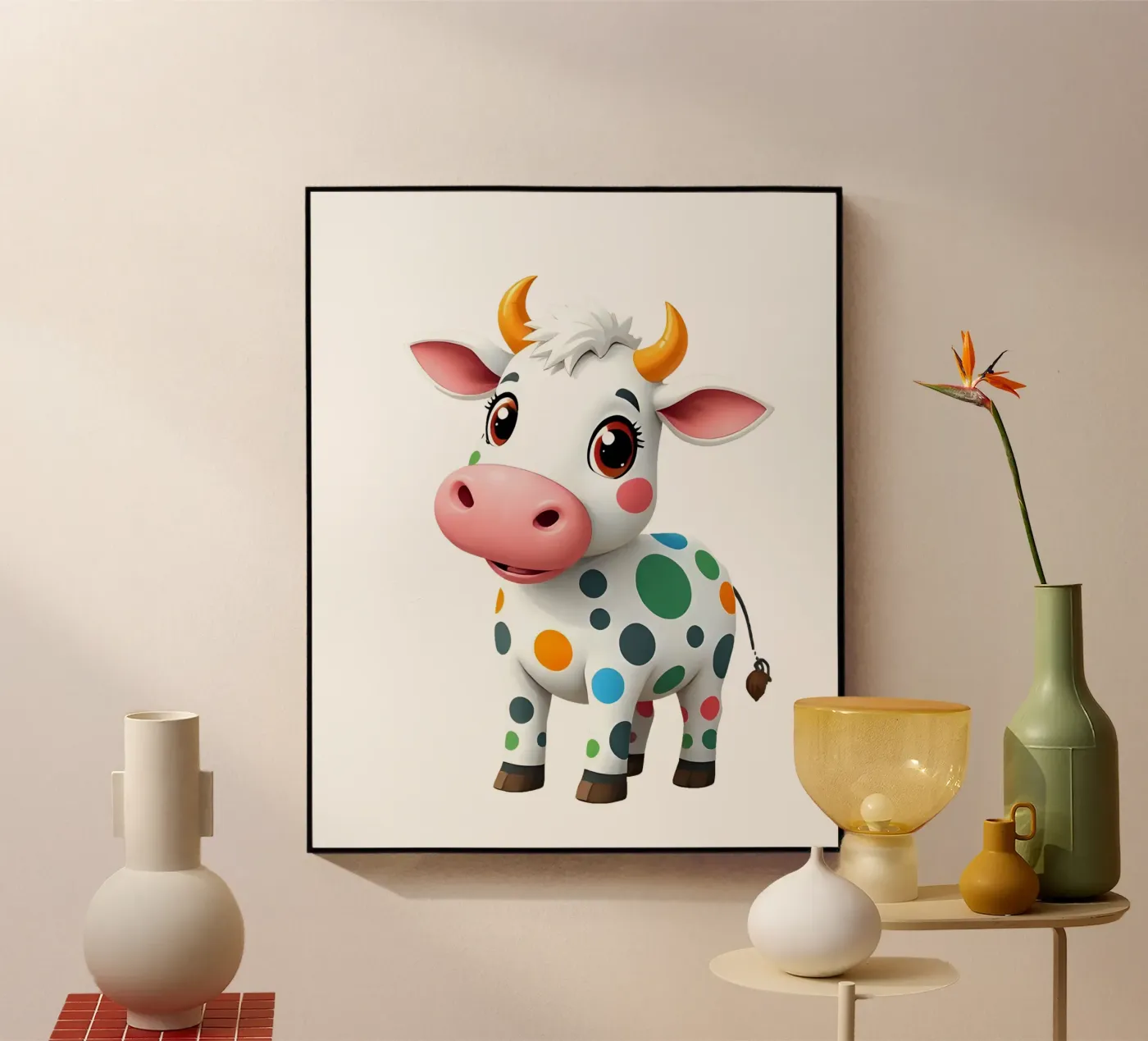 Kuh_3a acrylic glass by Tierisch bunt by LK