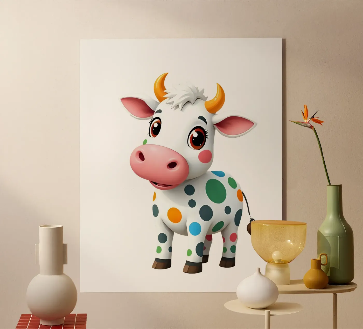 Kuh_3a acrylic glass by Tierisch bunt by LK