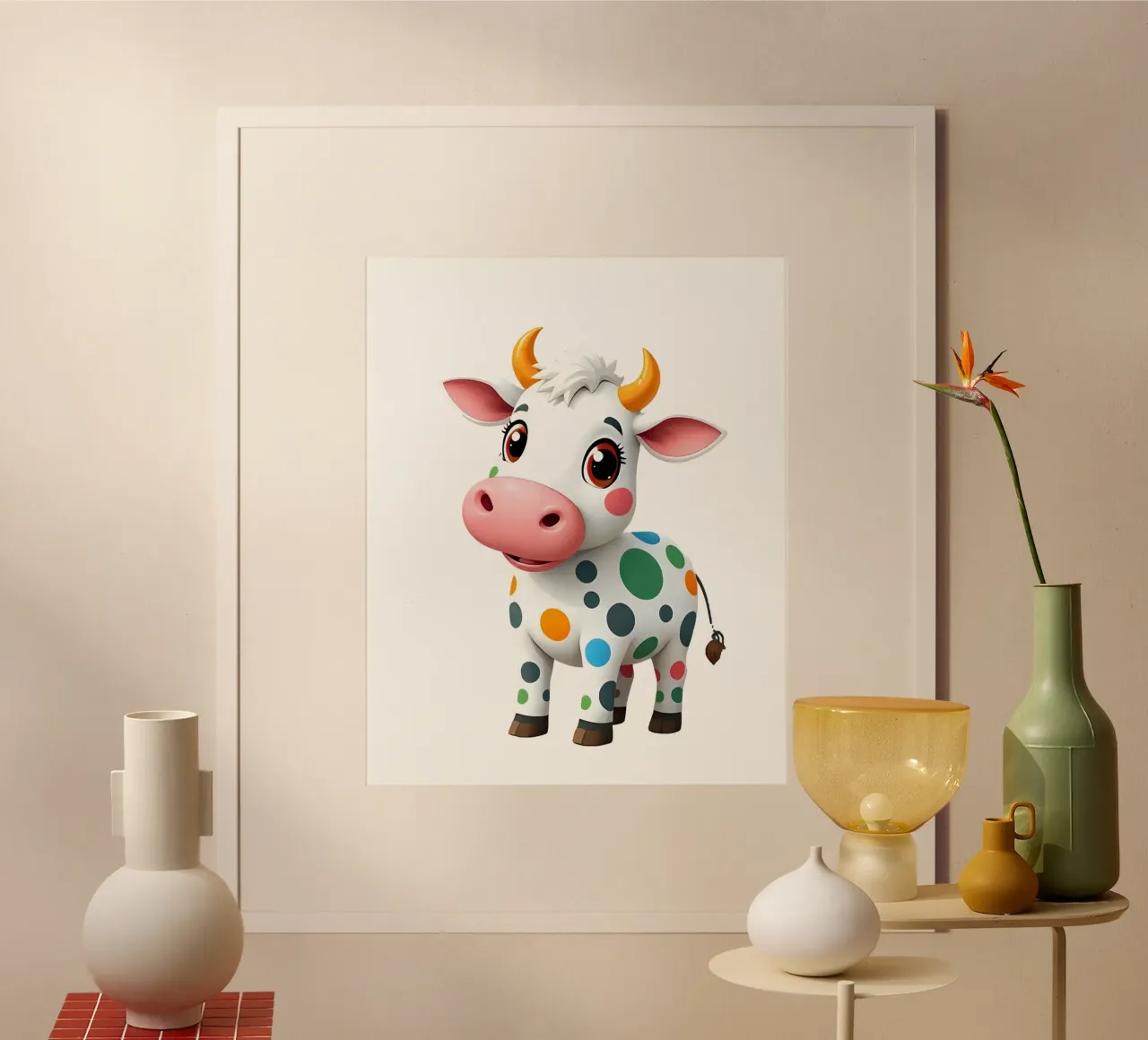 Kuh_3a poster da Tierisch bunt by LK