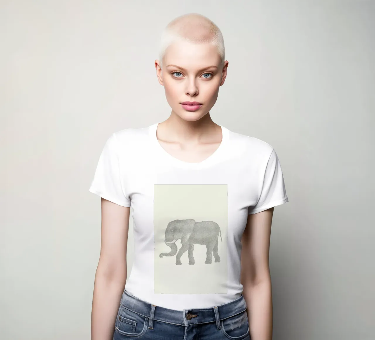 Elephant women's fitted t-shirt by Flora & Fauna