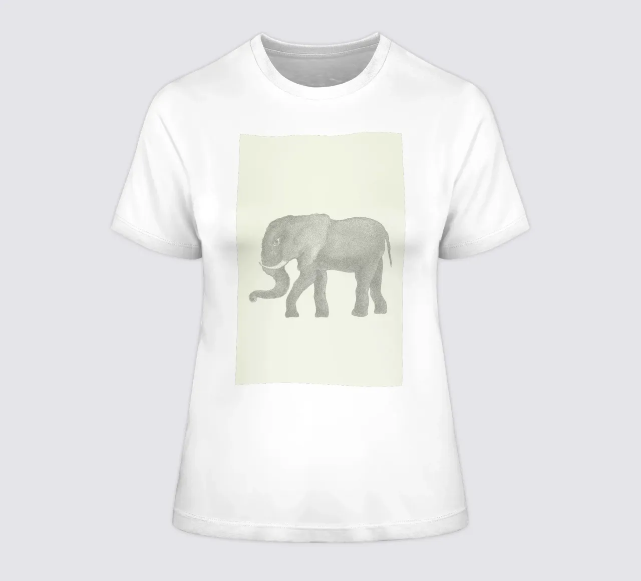 Elephant women's fitted t-shirt by Flora & Fauna