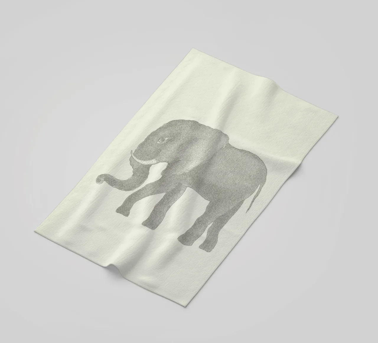 Elephant beach towel by Flora & Fauna