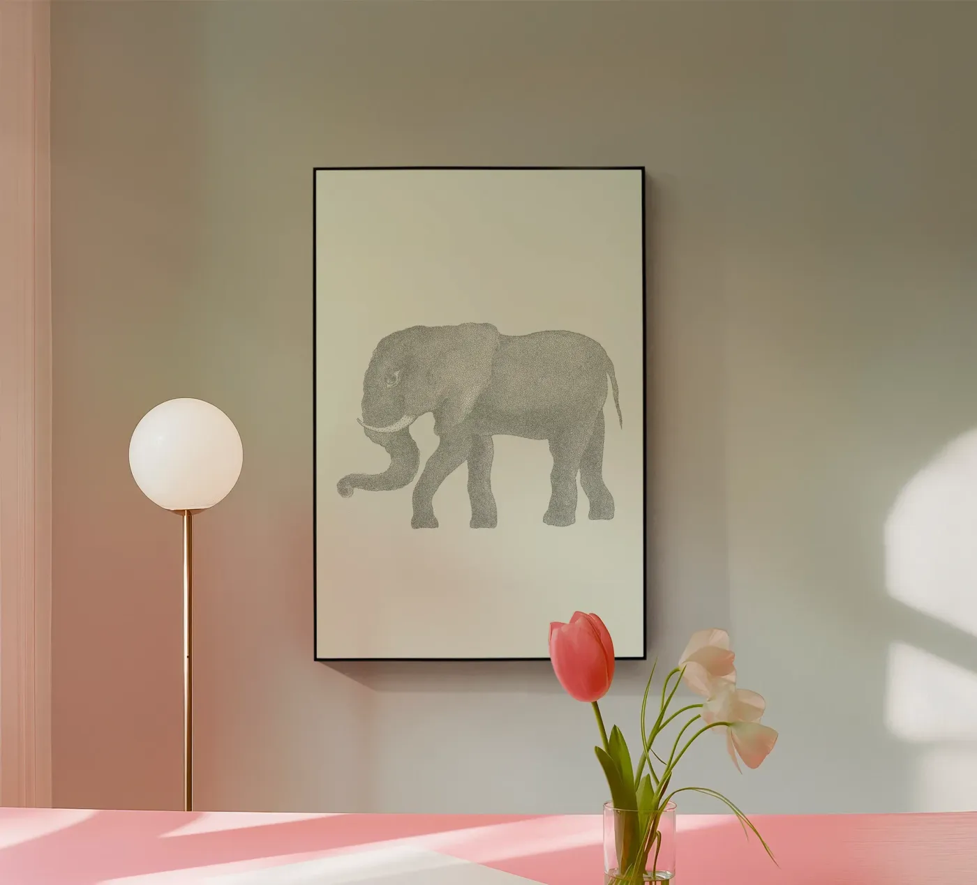 Elephant Acryl-Glas von Flora & Fauna