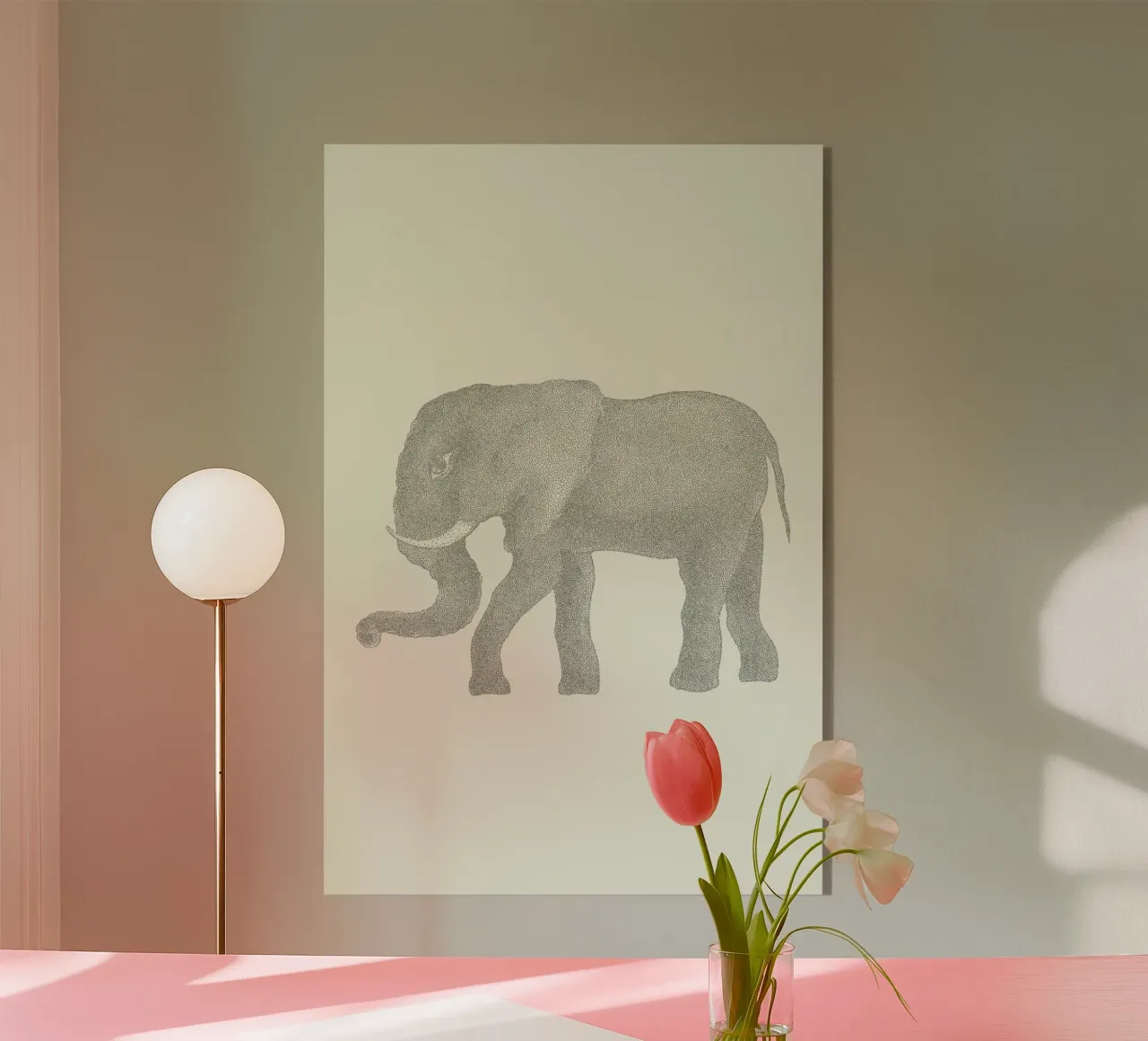 Elephant acrylic glass by Flora & Fauna