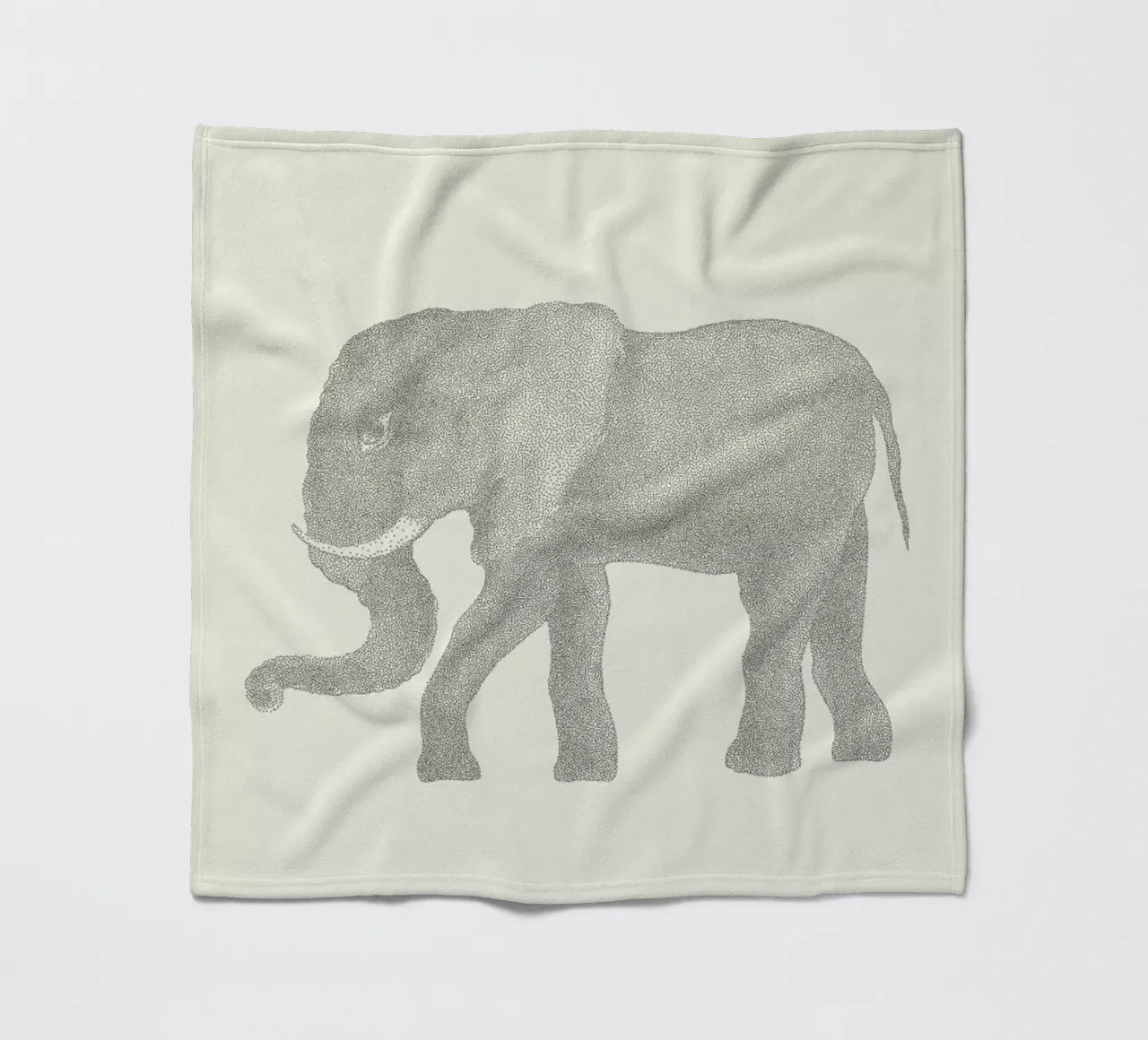 Elephant plaid polaire de Flora & Fauna