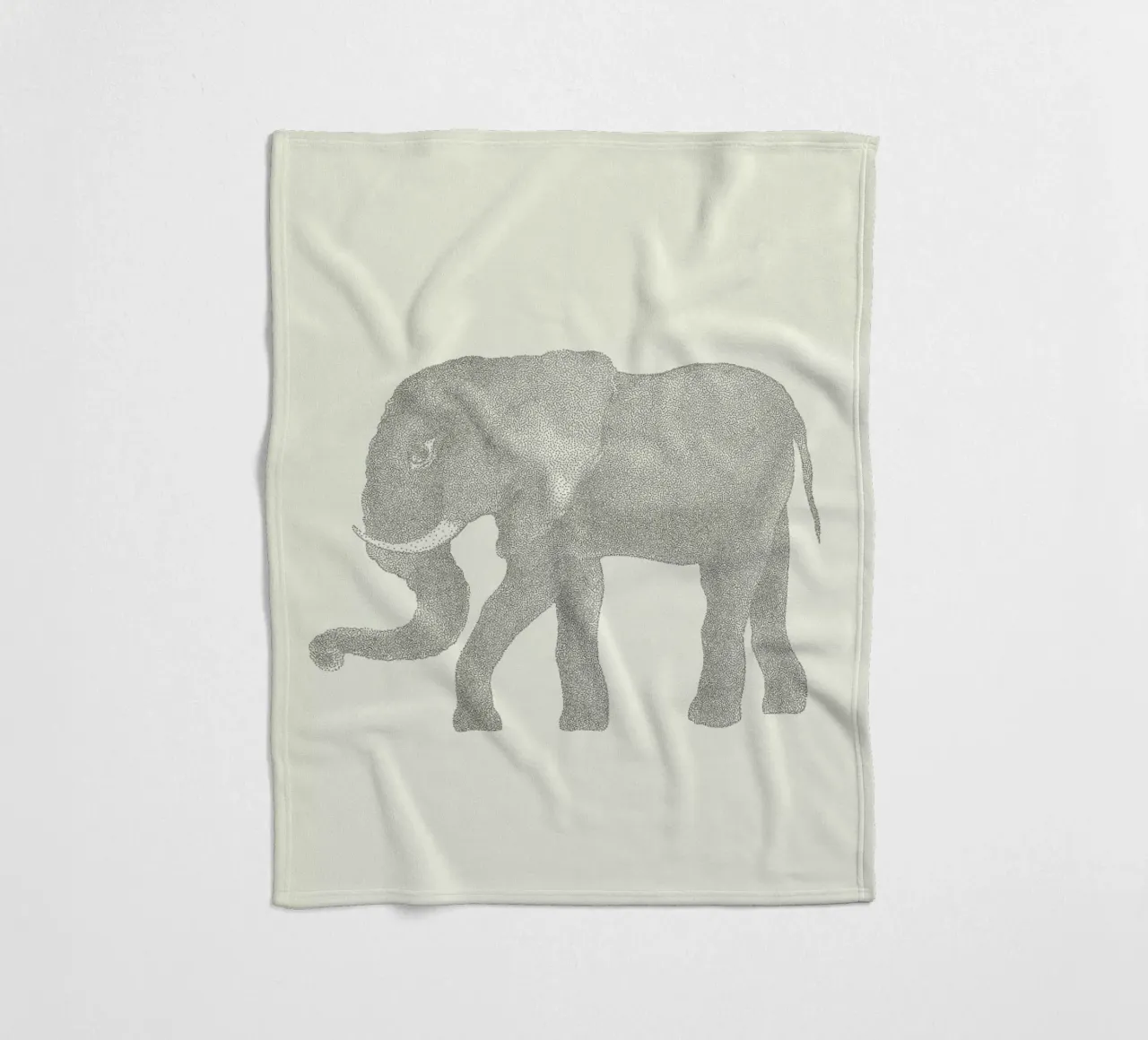 Elephant plaid polaire de Flora & Fauna