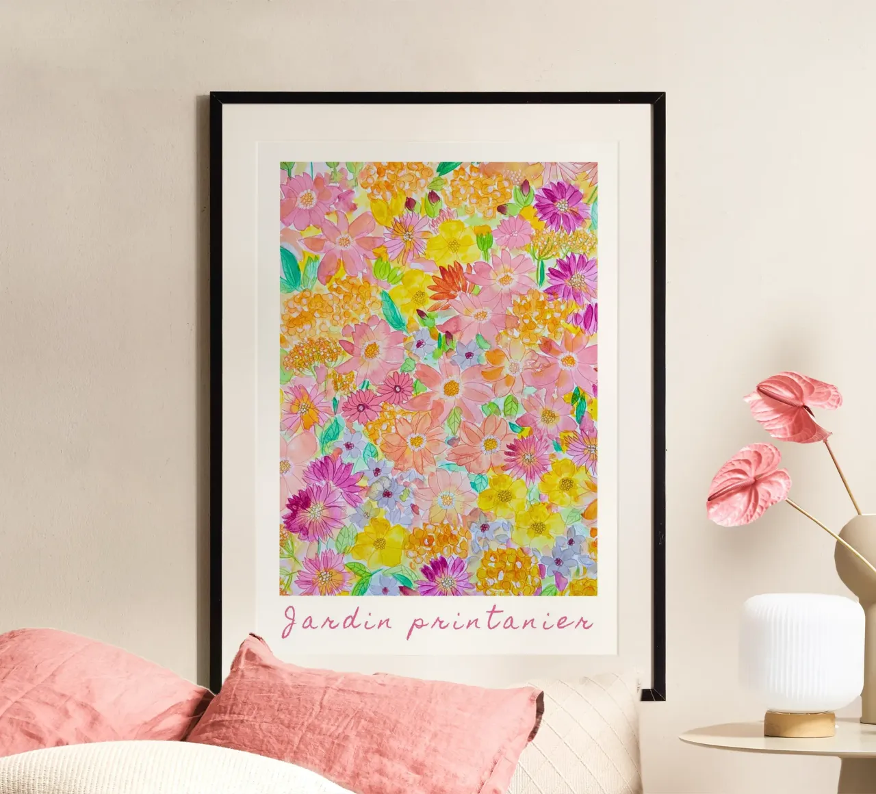 Spring garden poster by melimelocreations