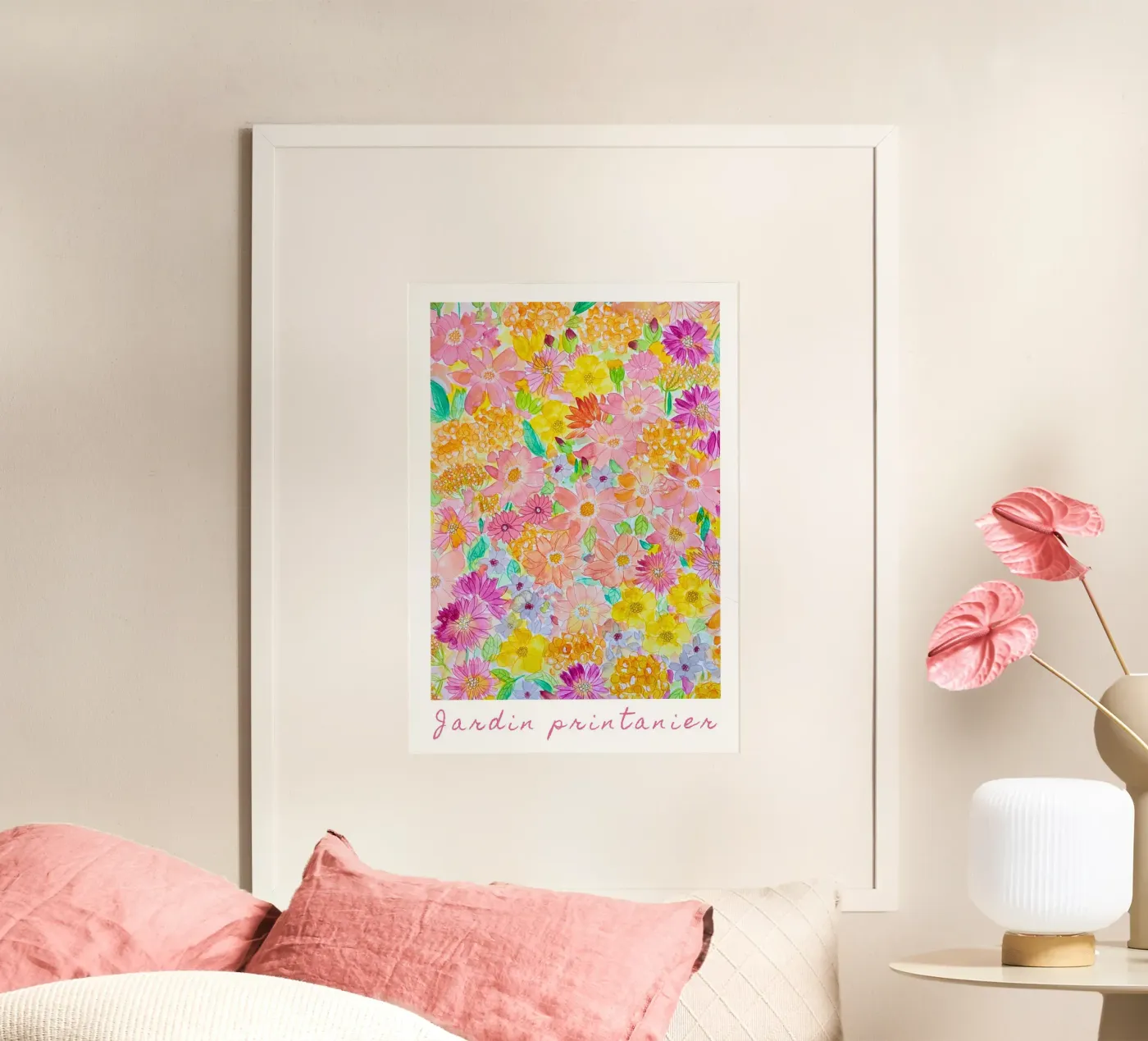 Spring garden poster van melimelocreations