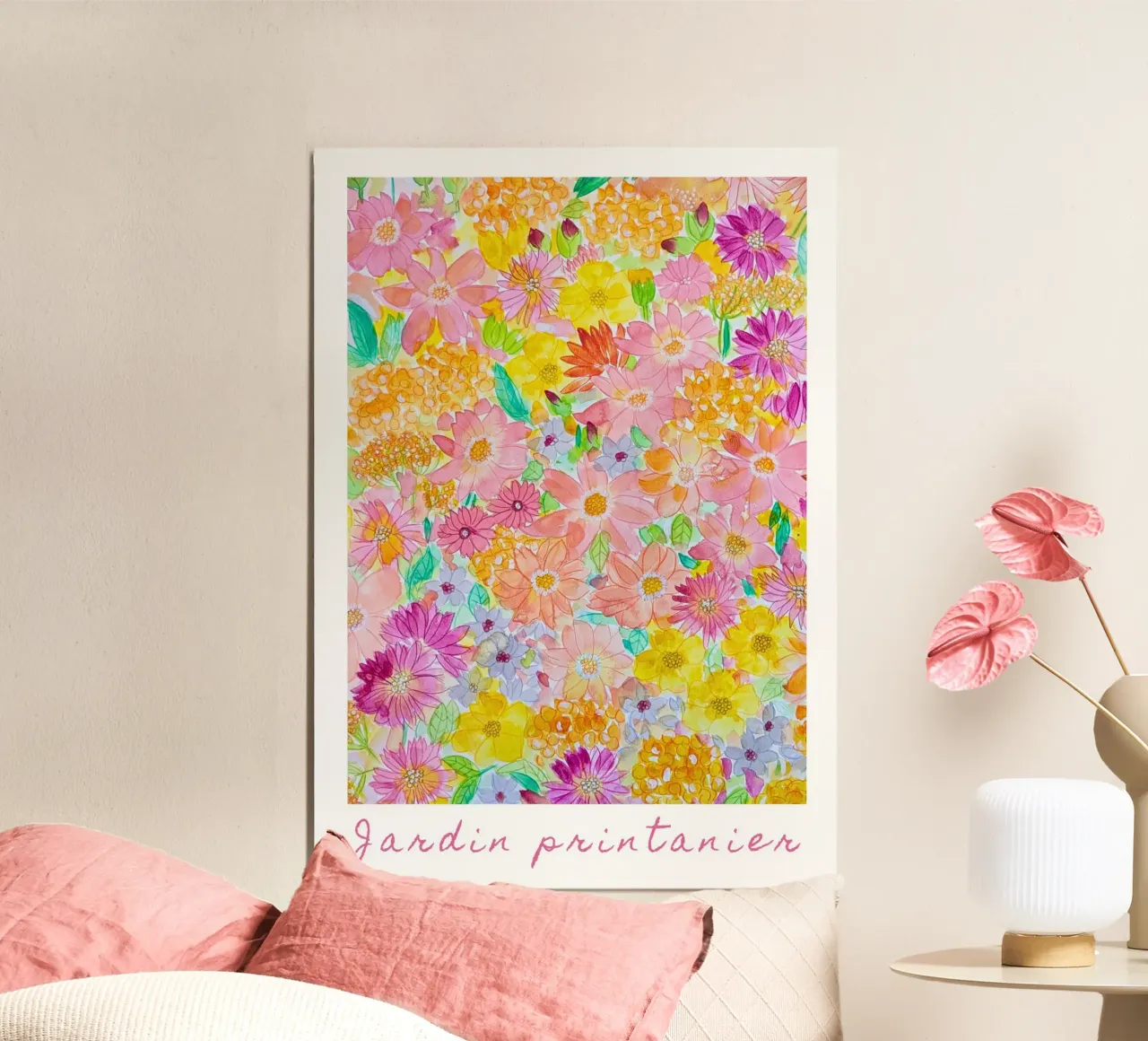 Spring garden poster by melimelocreations
