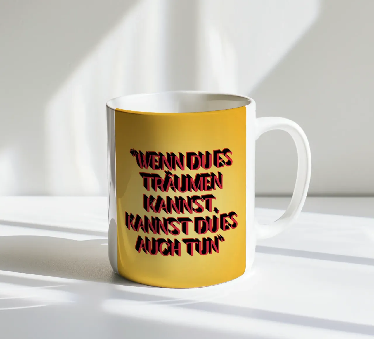 tue es! tazza in ceramica da Ambition Wall