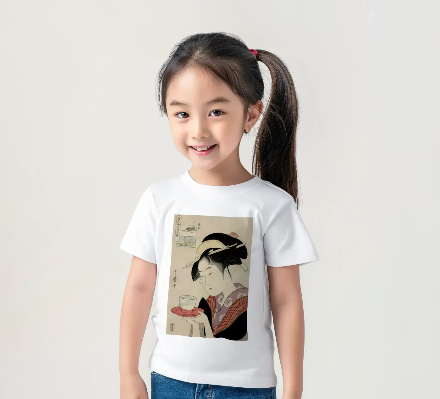 Geisha t-shirt bambini da Flora & Fauna