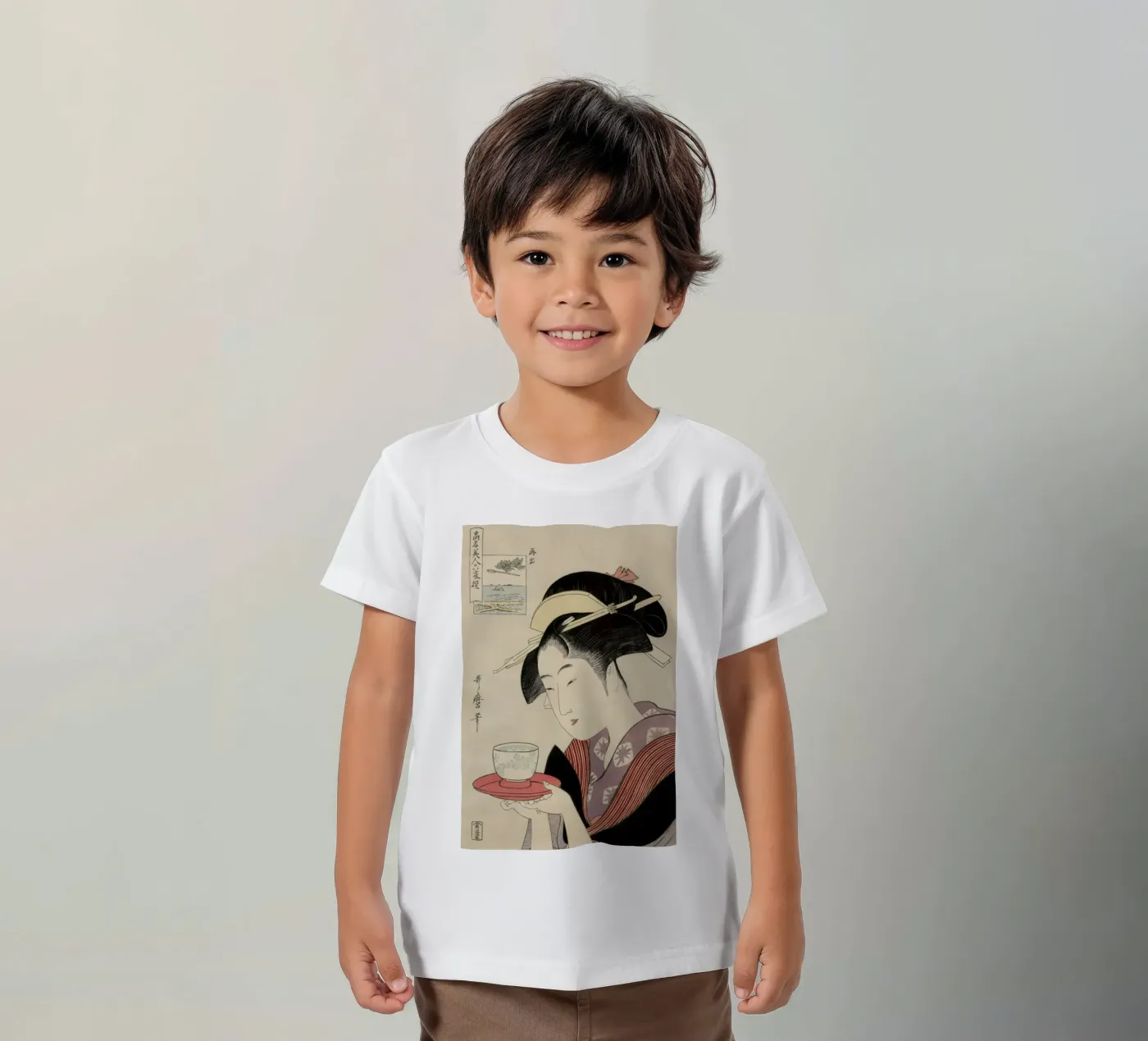 Geisha t-shirt bambini da Flora & Fauna