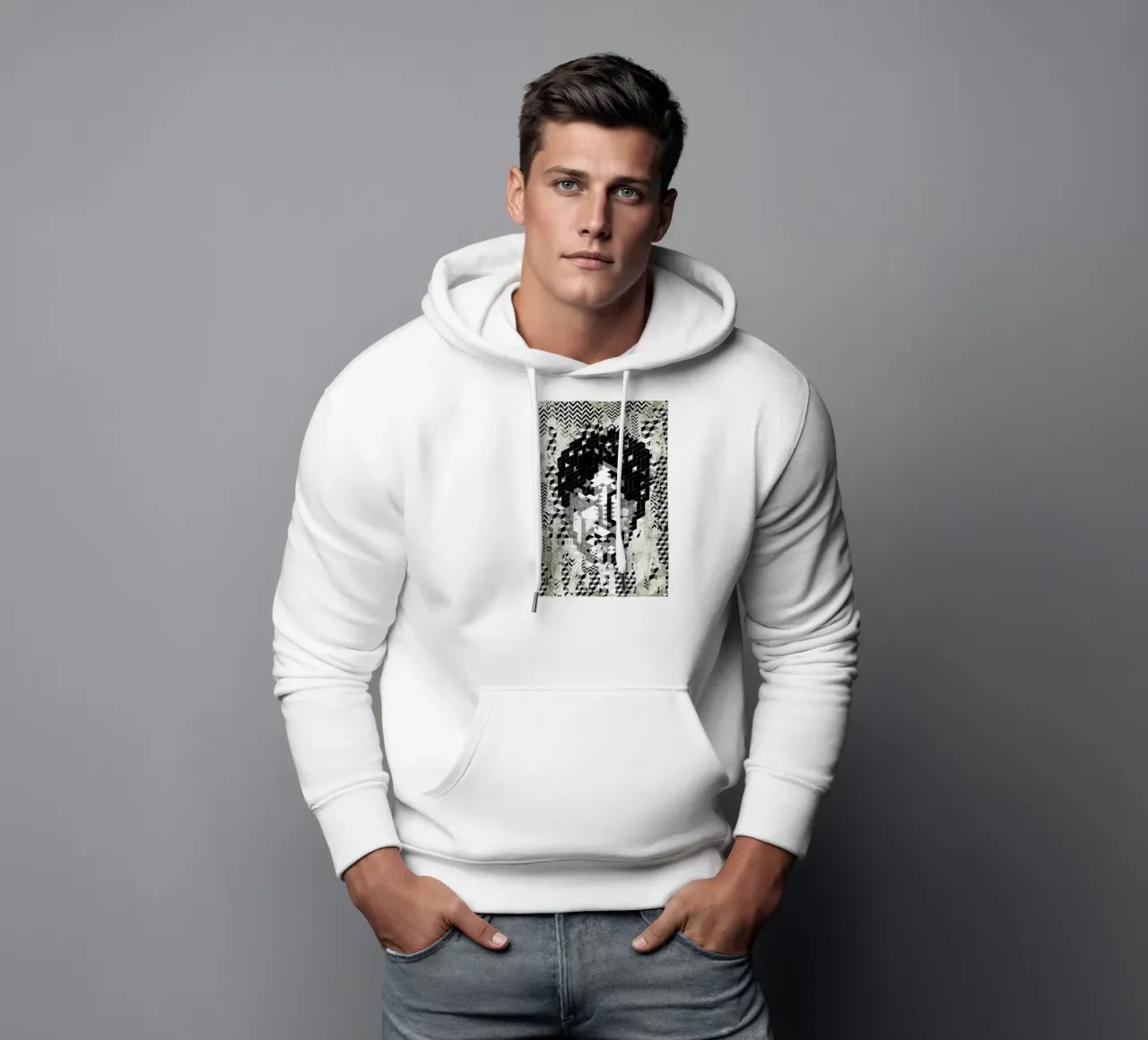 Cube Head felpa con cappuccio da Famous When Dead