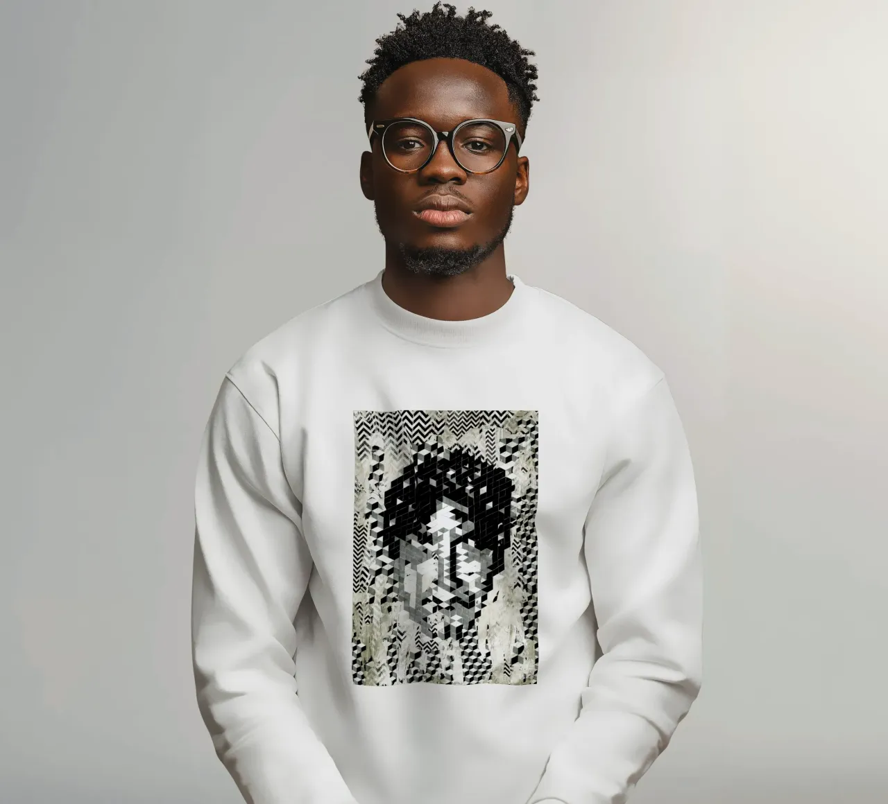 Cube Head sweatshirt van Famous When Dead