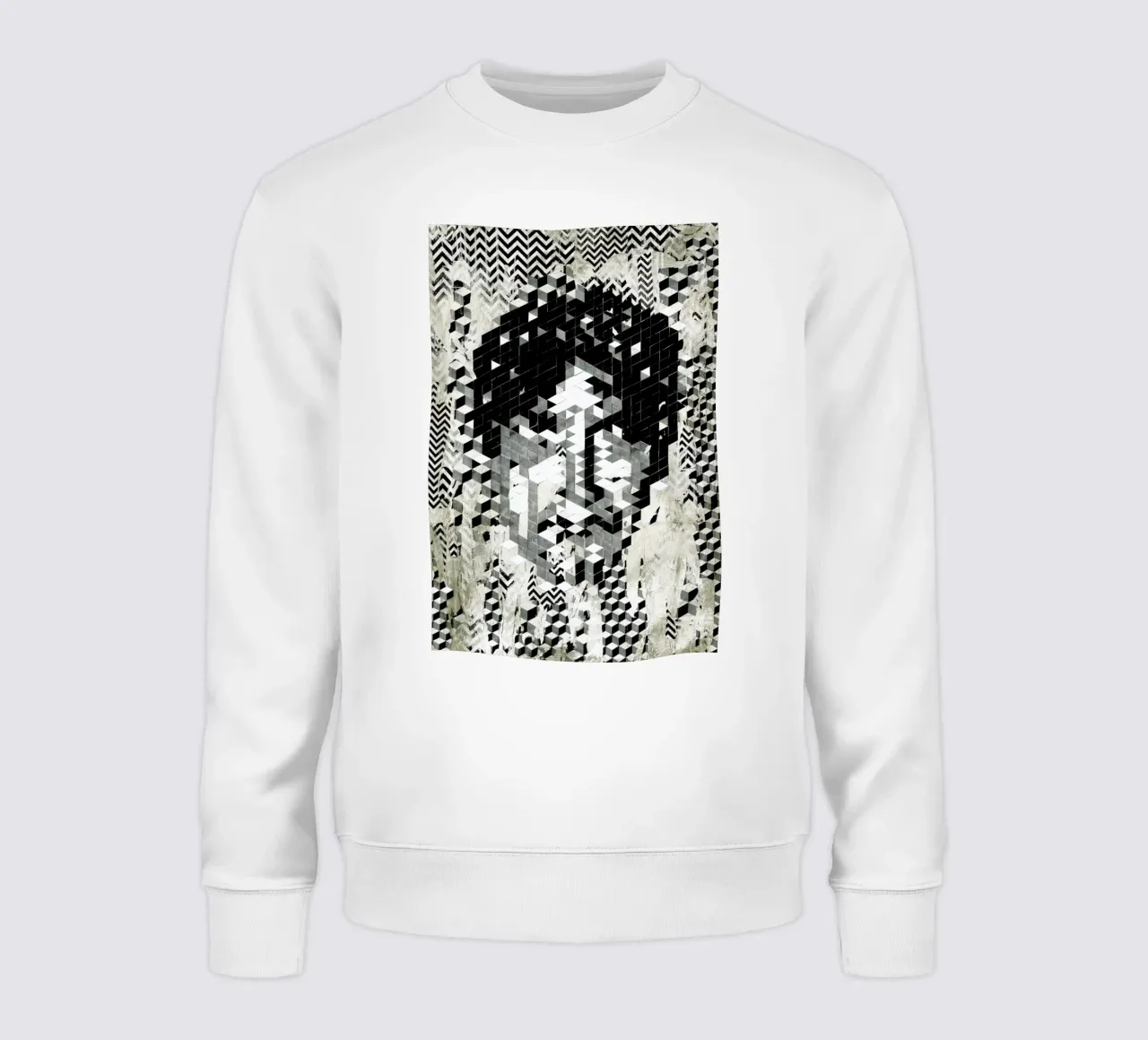 Cube Head sweatshirt van Famous When Dead
