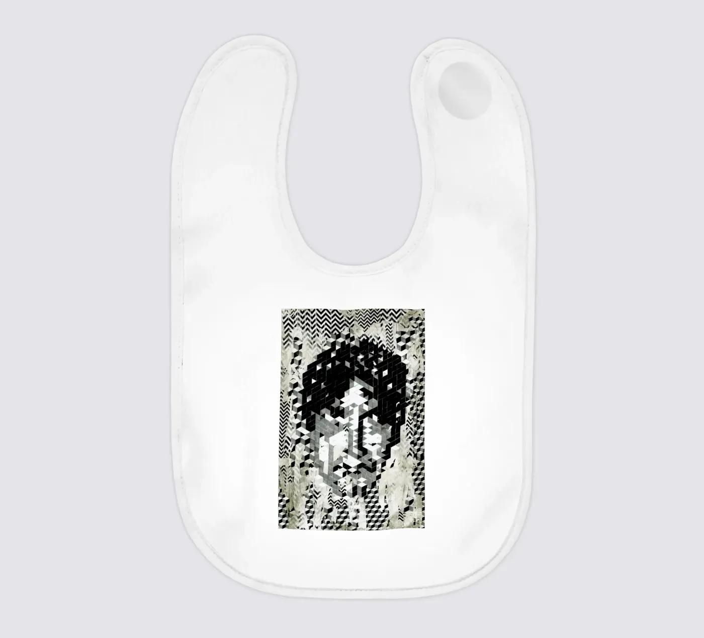 Cube Head bavaglino da Famous When Dead