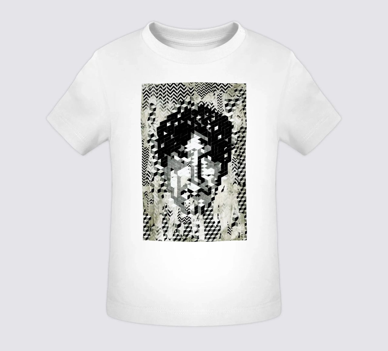 Cube Head maglietta neonato da Famous When Dead