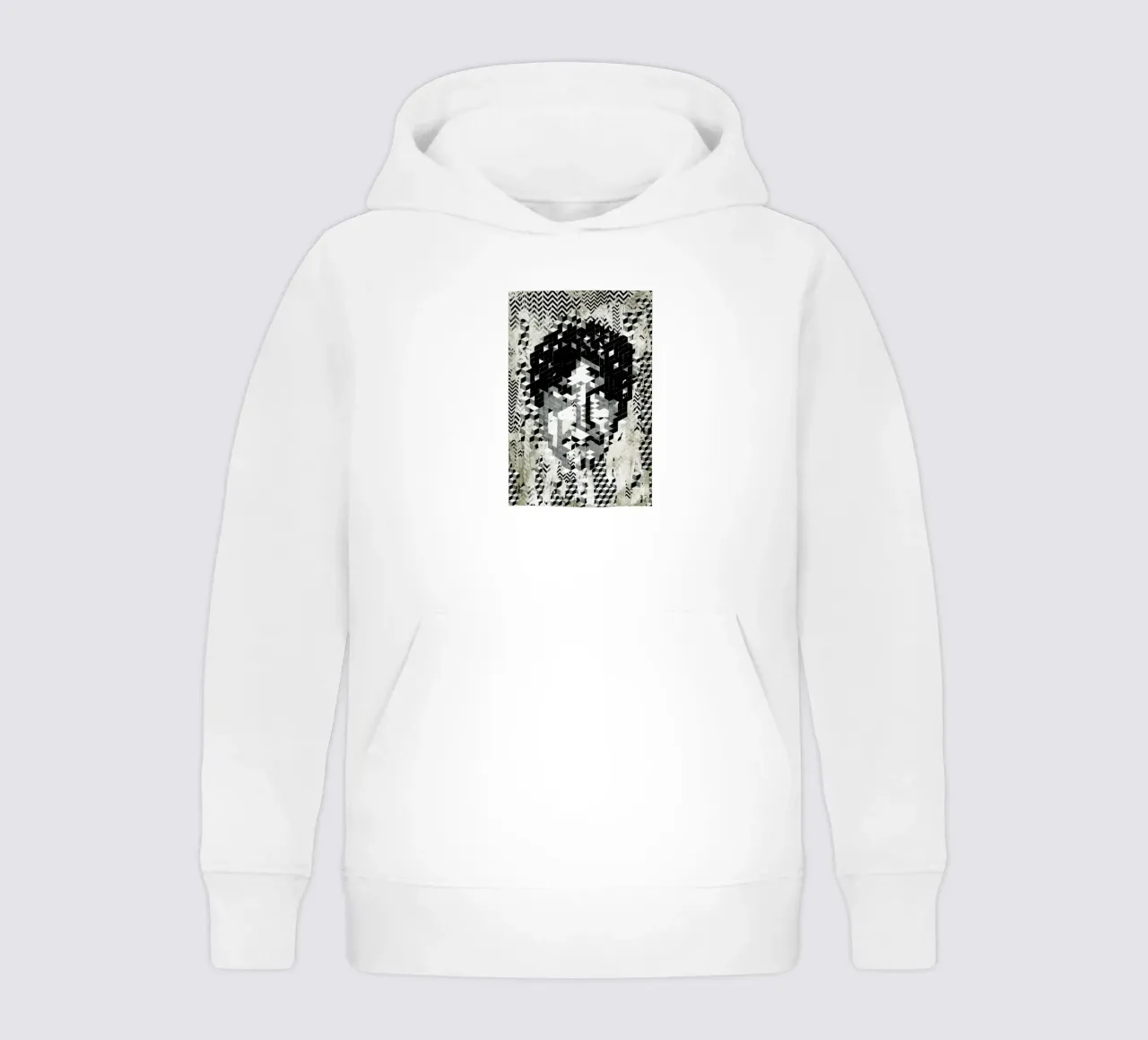 Cube Head felpa bambino con cappuccio da Famous When Dead