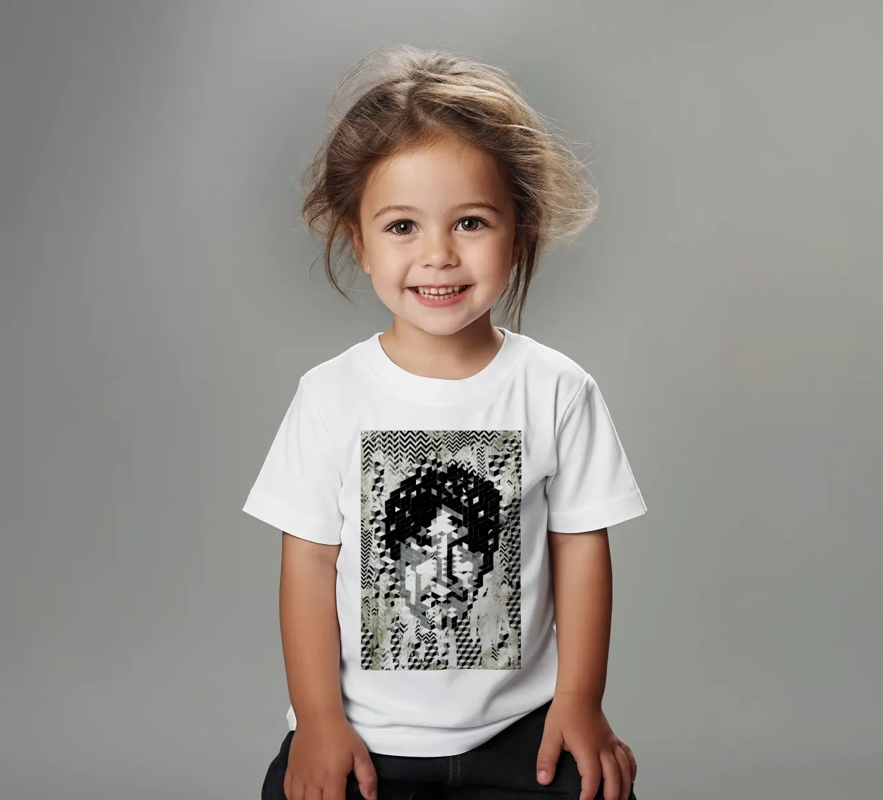 Cube Head t-shirt bambini da Famous When Dead