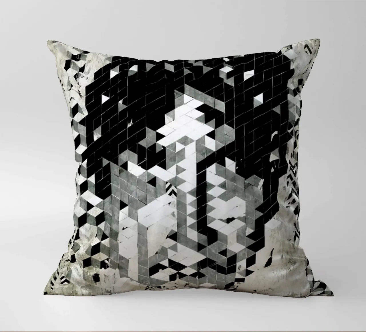 Cube Head cuscino da Famous When Dead