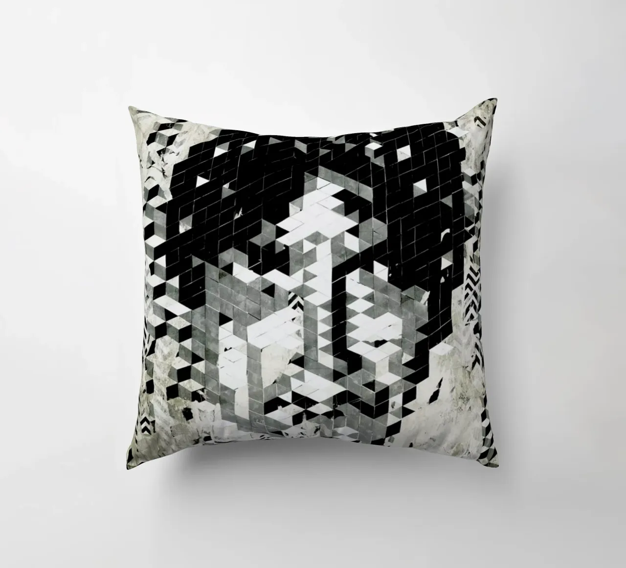 Cube Head cuscino da Famous When Dead