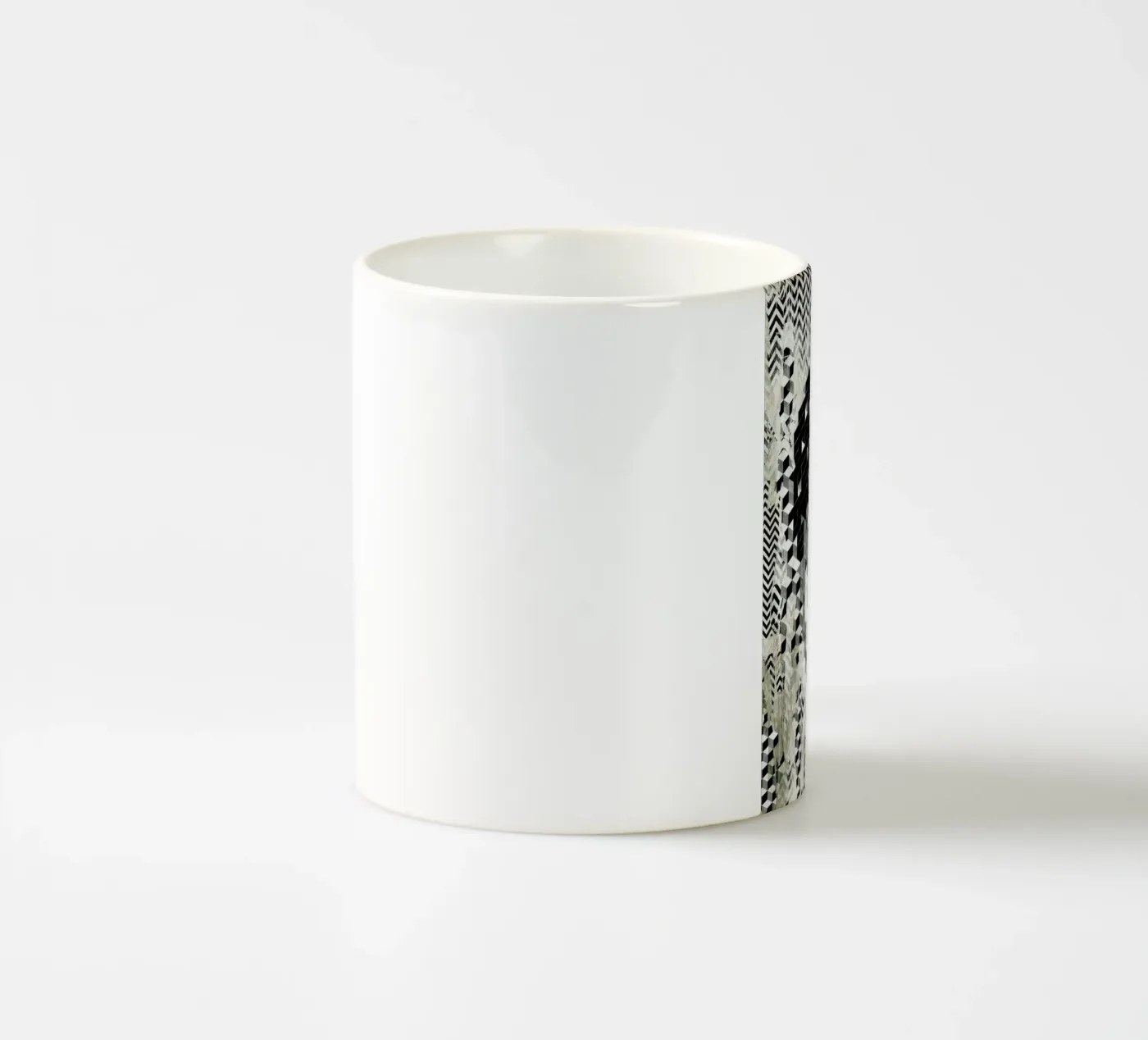 Cube Head ceramic mug by Famous When Dead