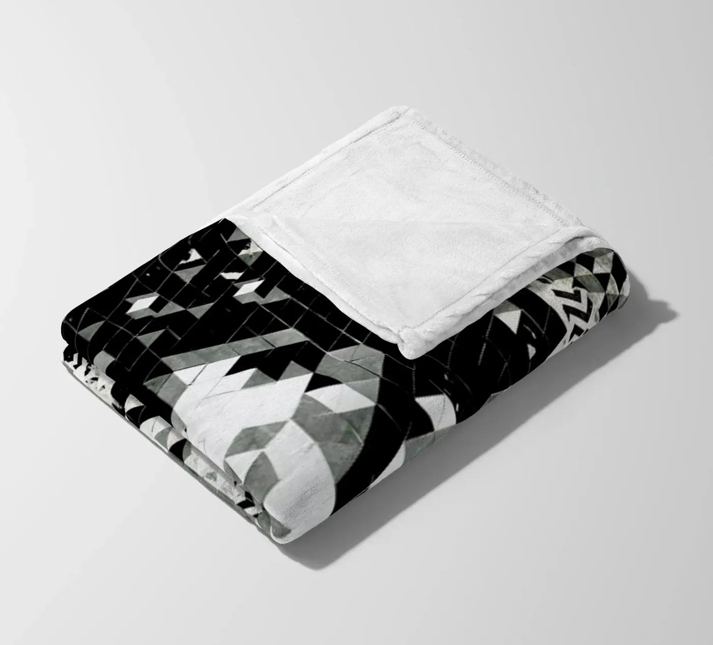 Cube Head fleece blanket by Famous When Dead