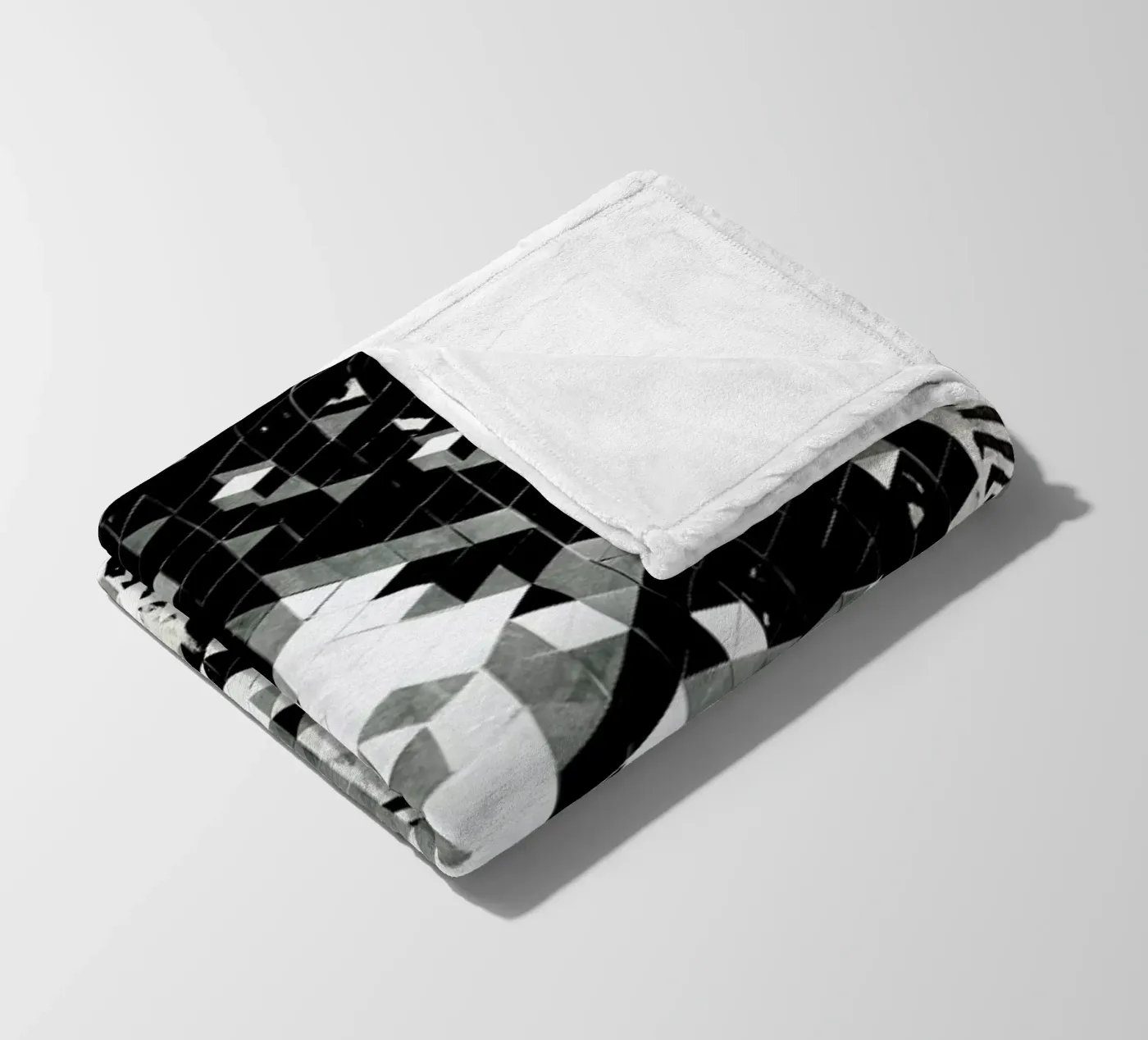 Cube Head fleece blanket by Famous When Dead