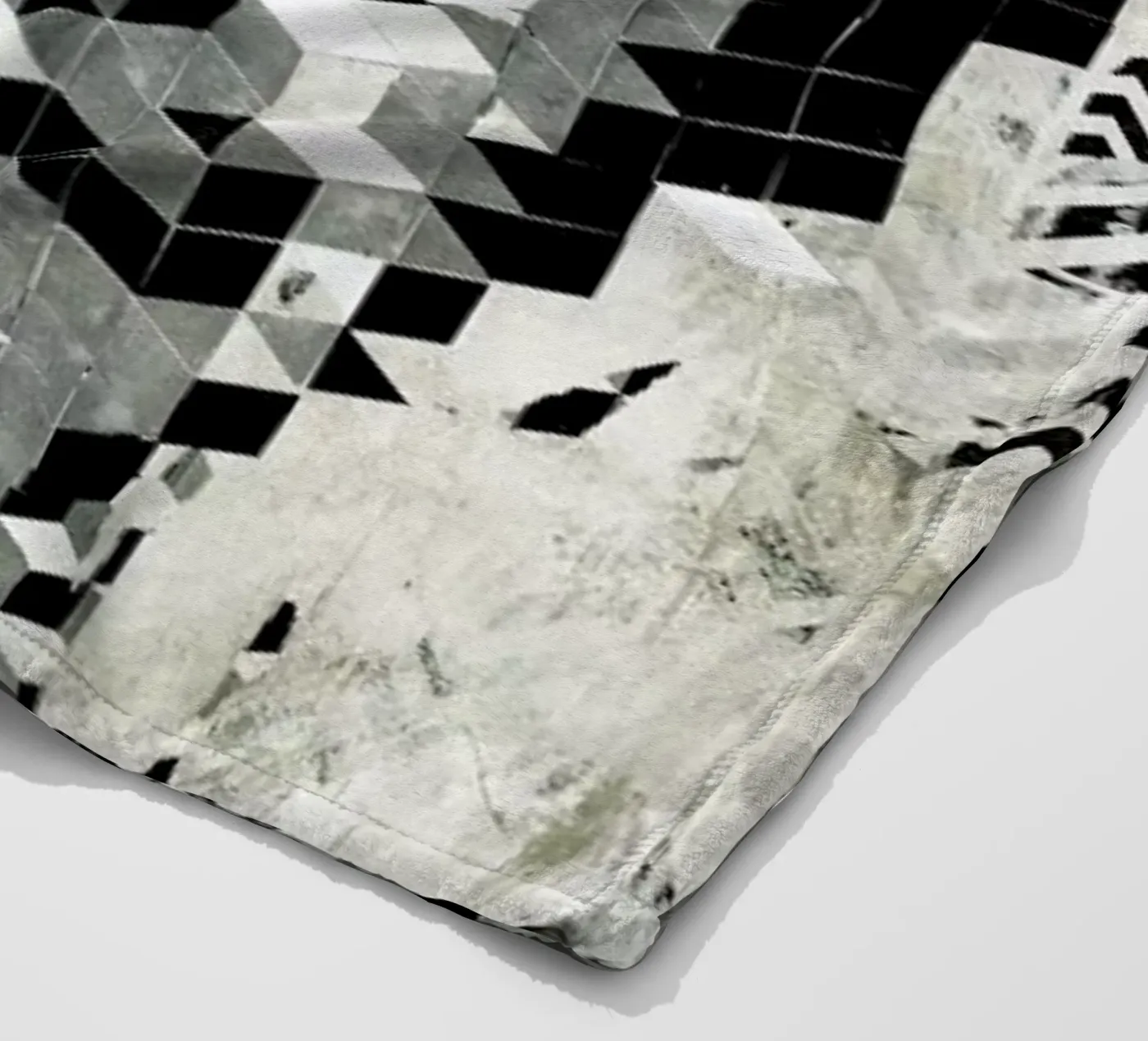 Cube Head fleecedeken van Famous When Dead