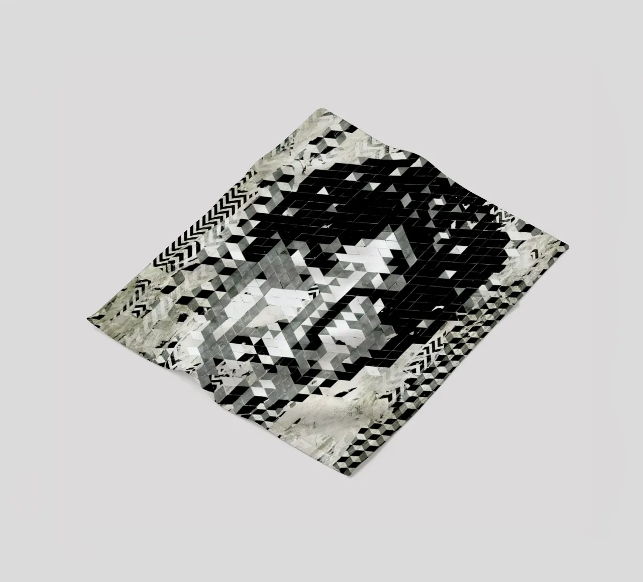 Cube Head coperta in pile da Famous When Dead