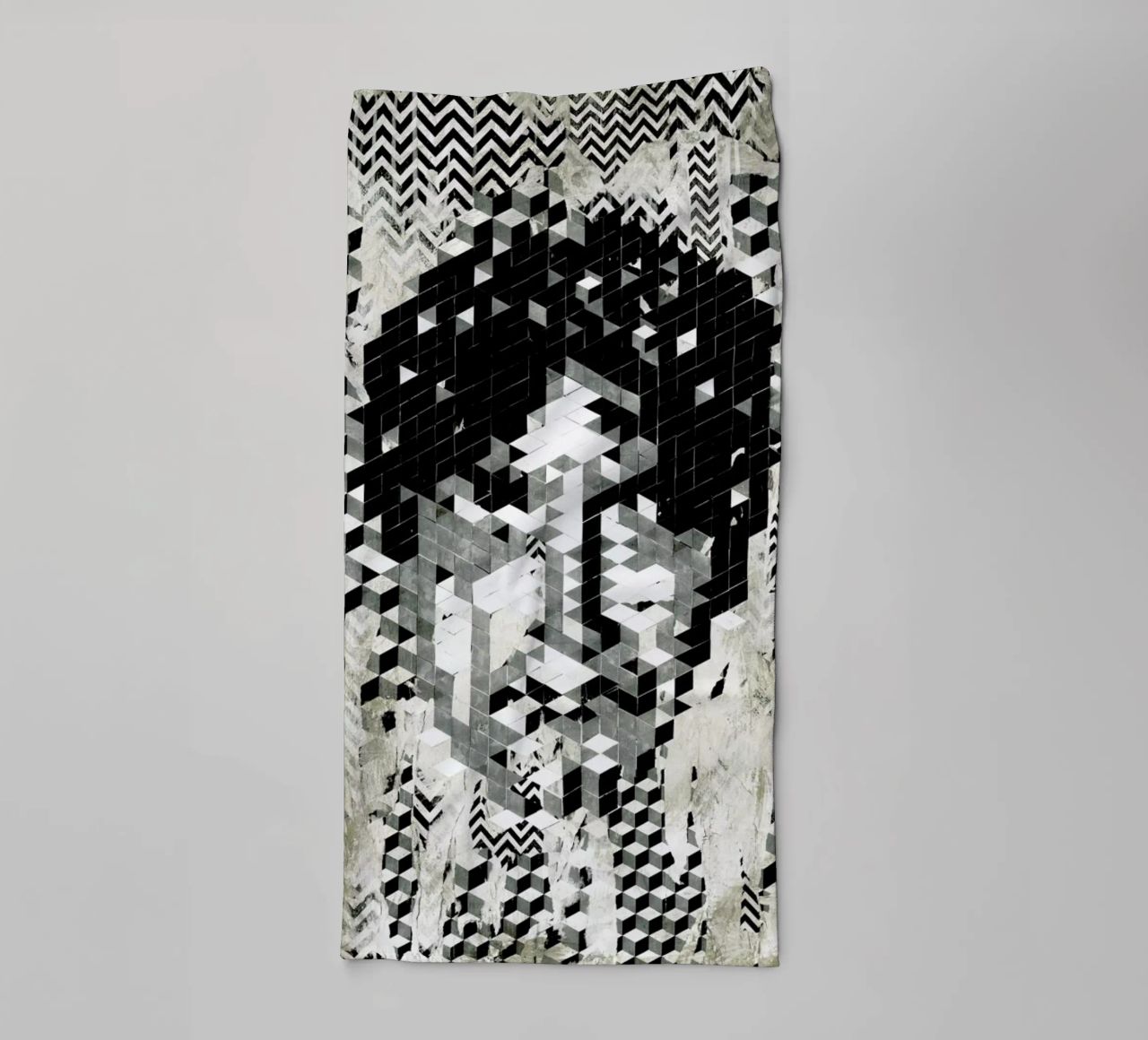 Cube Head asciugamano da bagno da Famous When Dead
