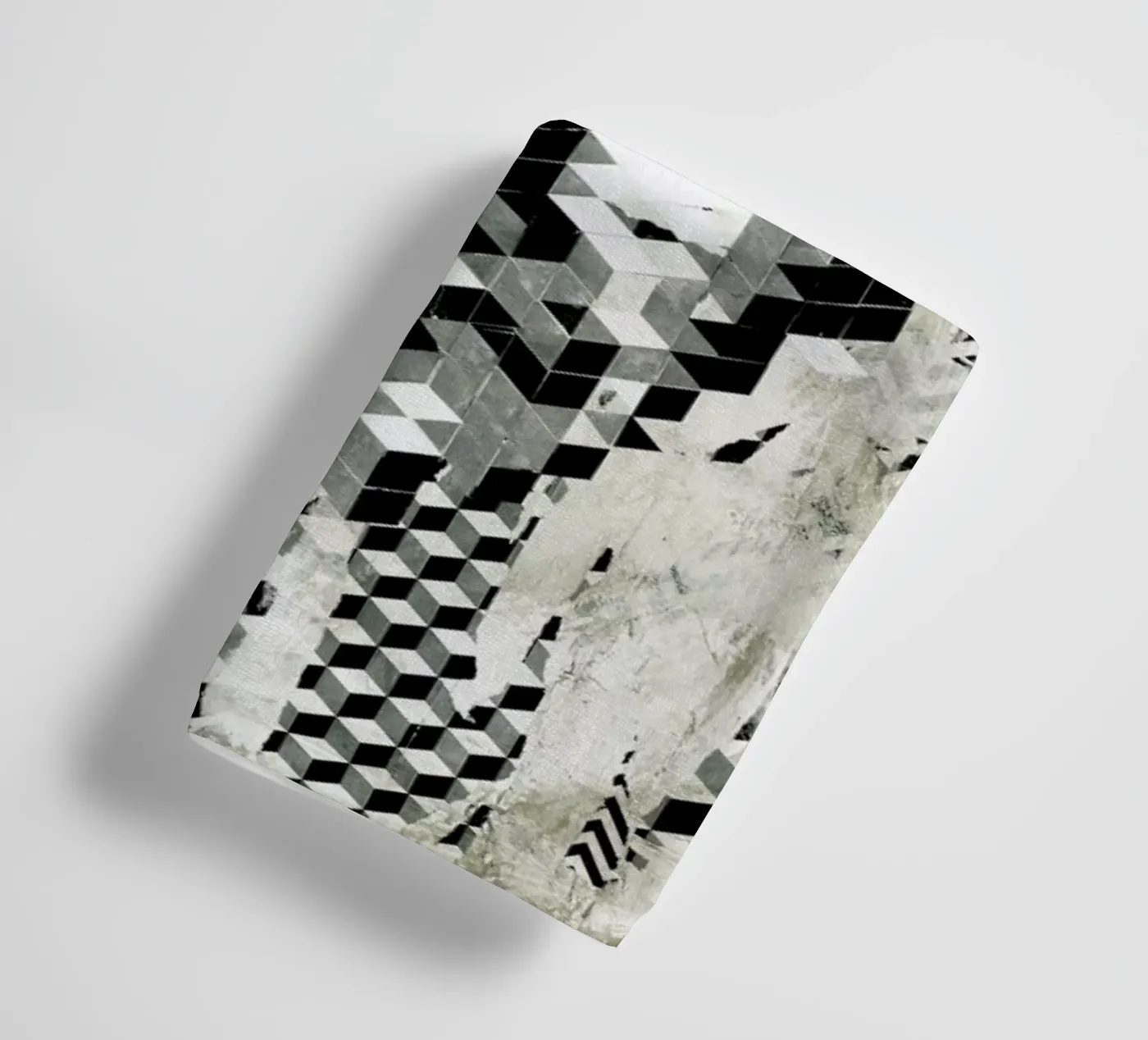Cube Head towel by Famous When Dead