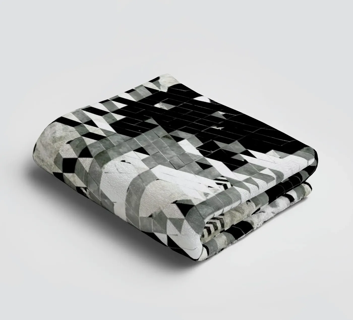 Cube Head towel by Famous When Dead