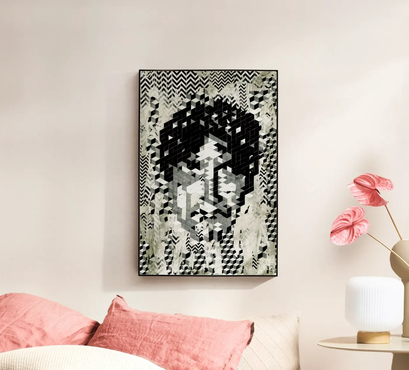 Cube Head Acryl-Glas von Famous When Dead