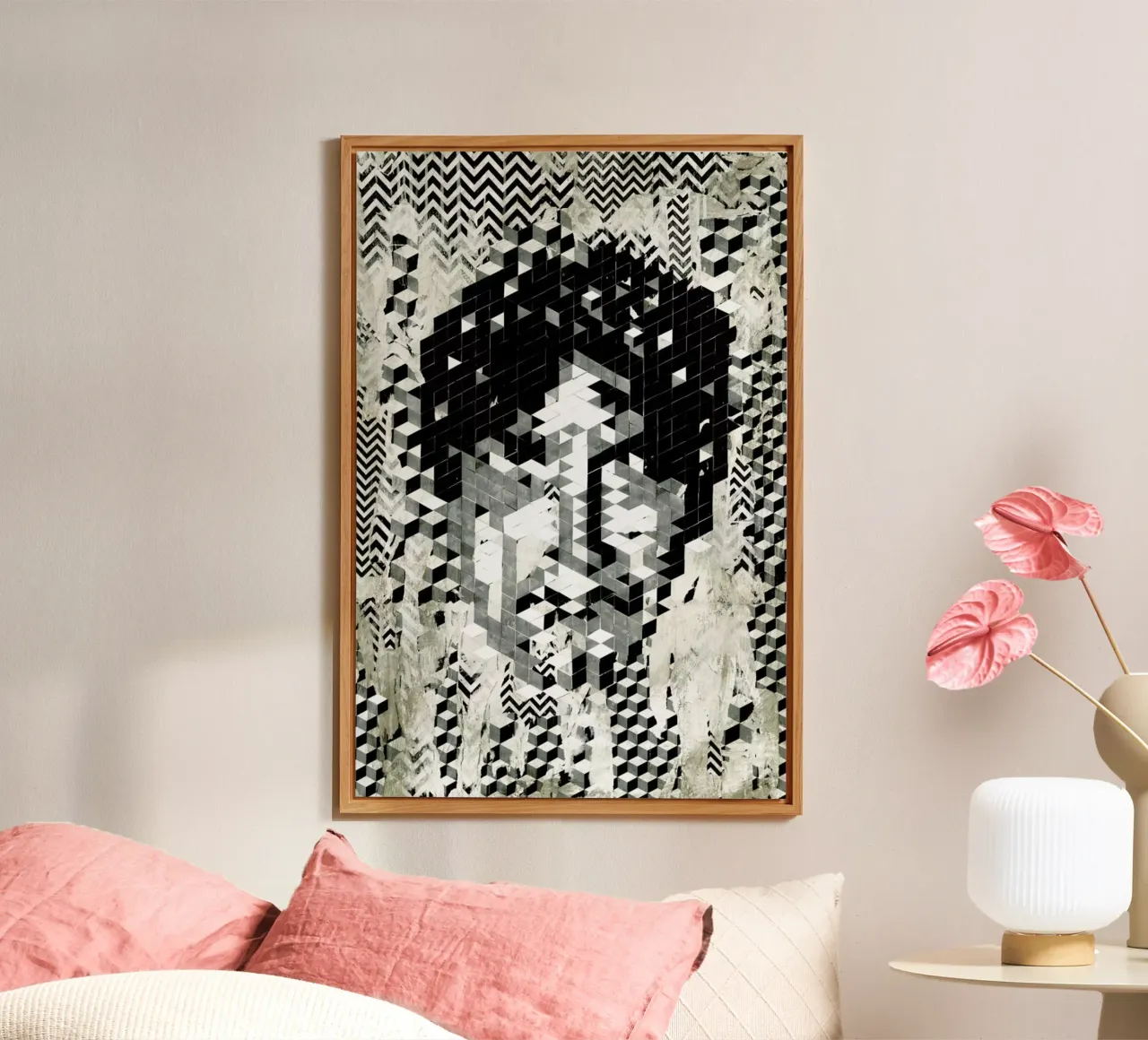 Cube Head forex-plaat van Famous When Dead