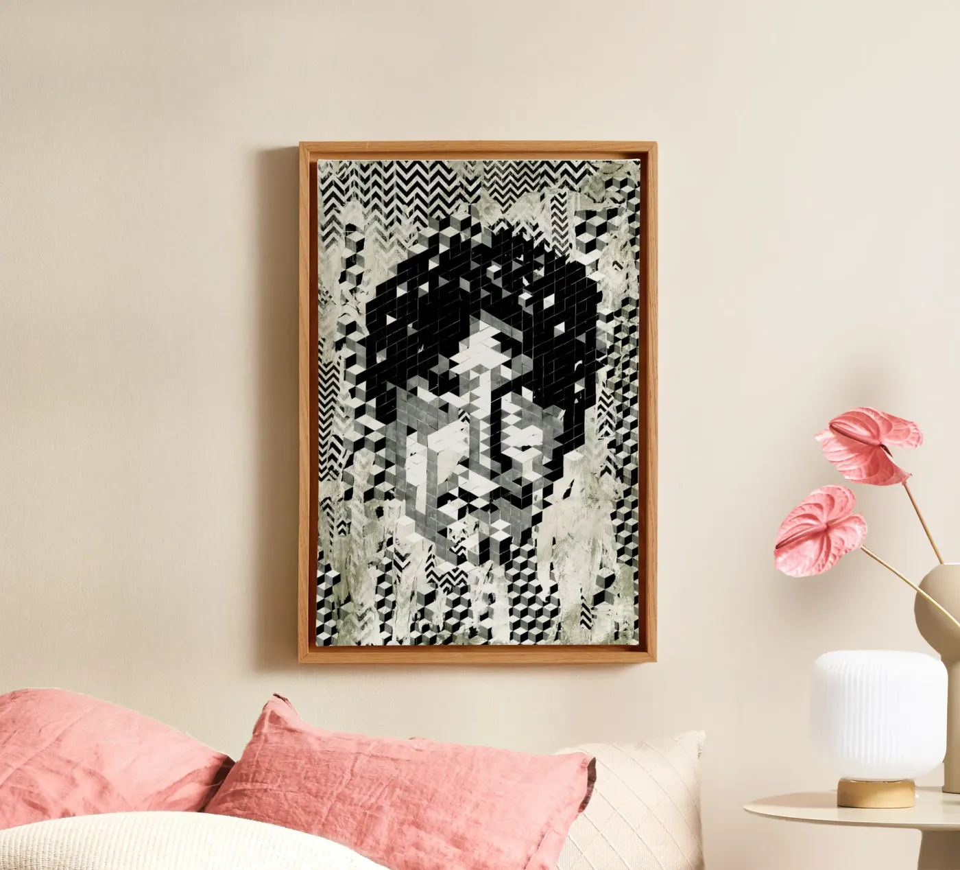 Cube Head tela da Famous When Dead