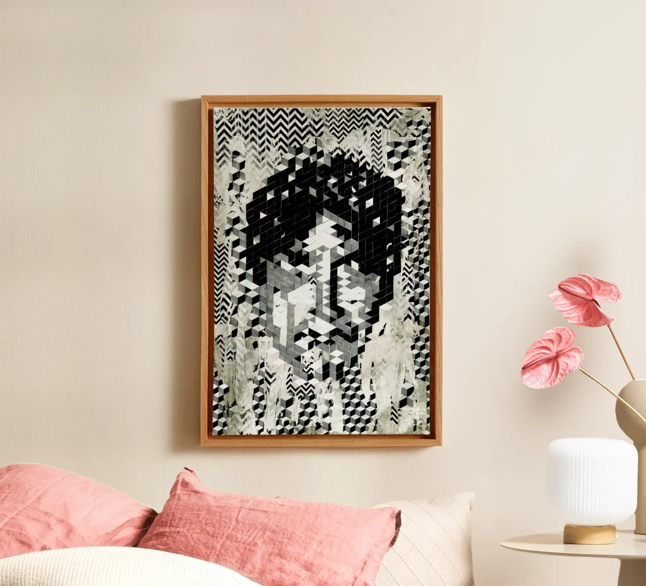 Cube Head tela da Famous When Dead