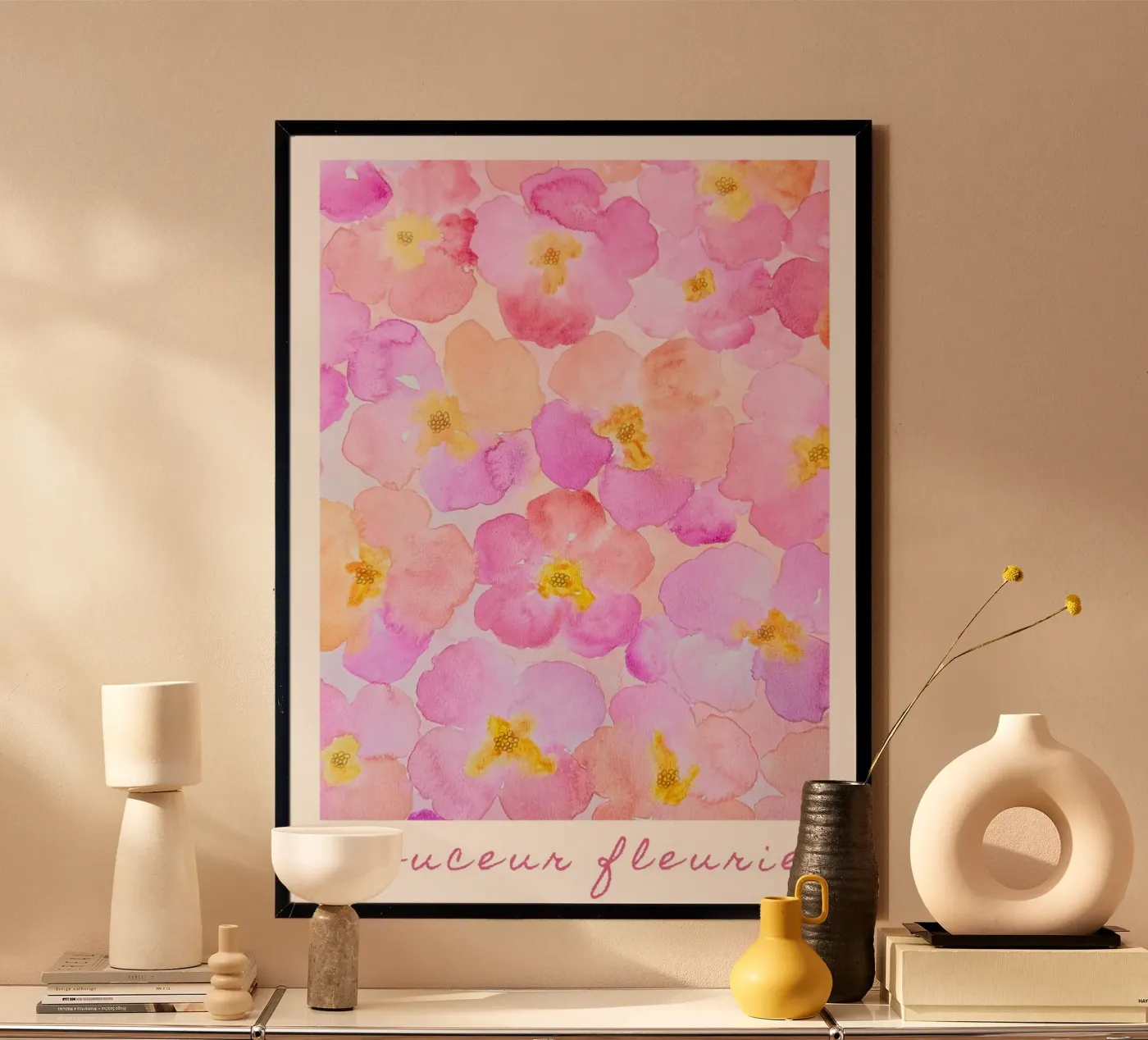 Douceur fleurie poster da melimelocreations