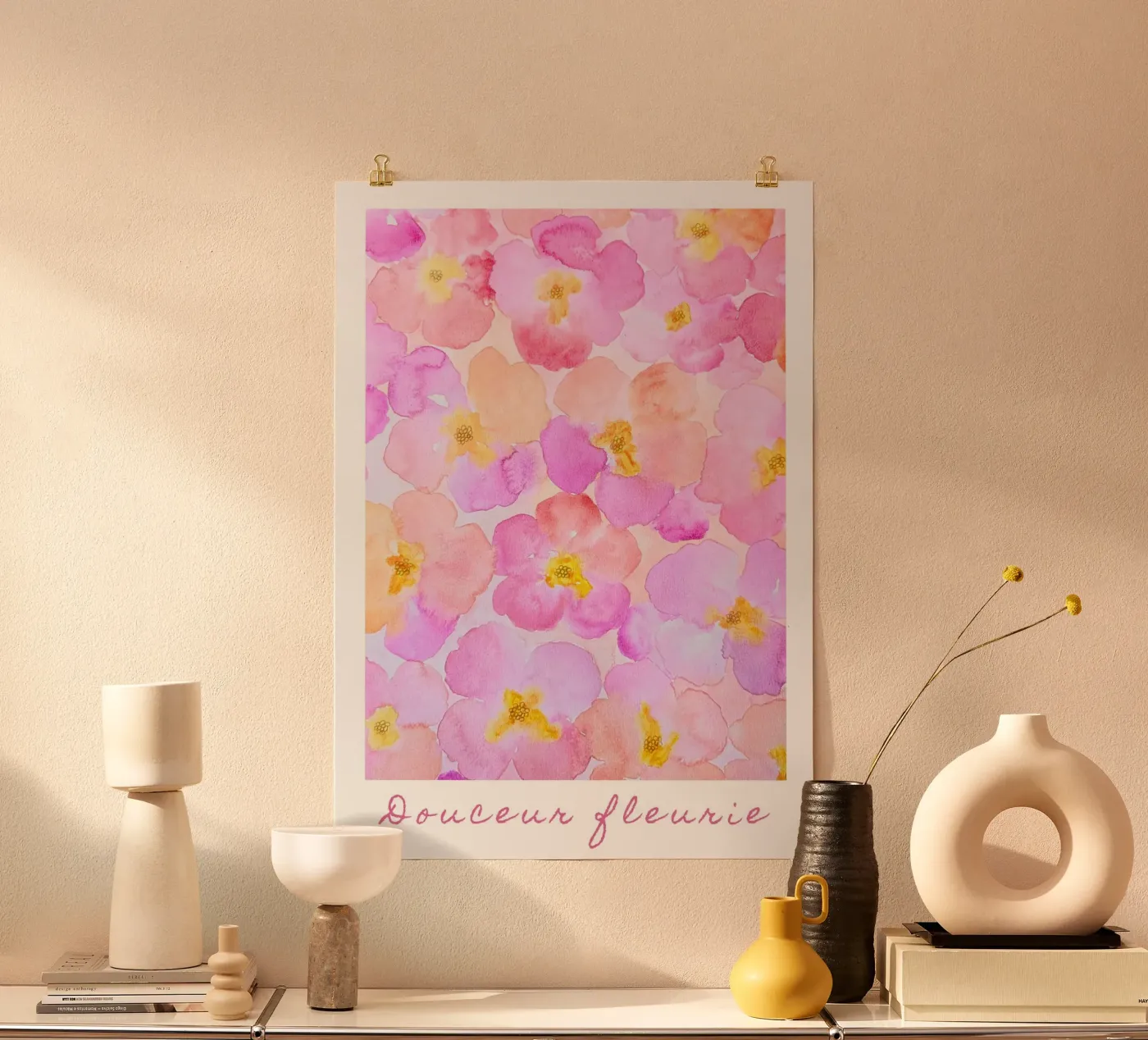 Douceur fleurie poster da melimelocreations