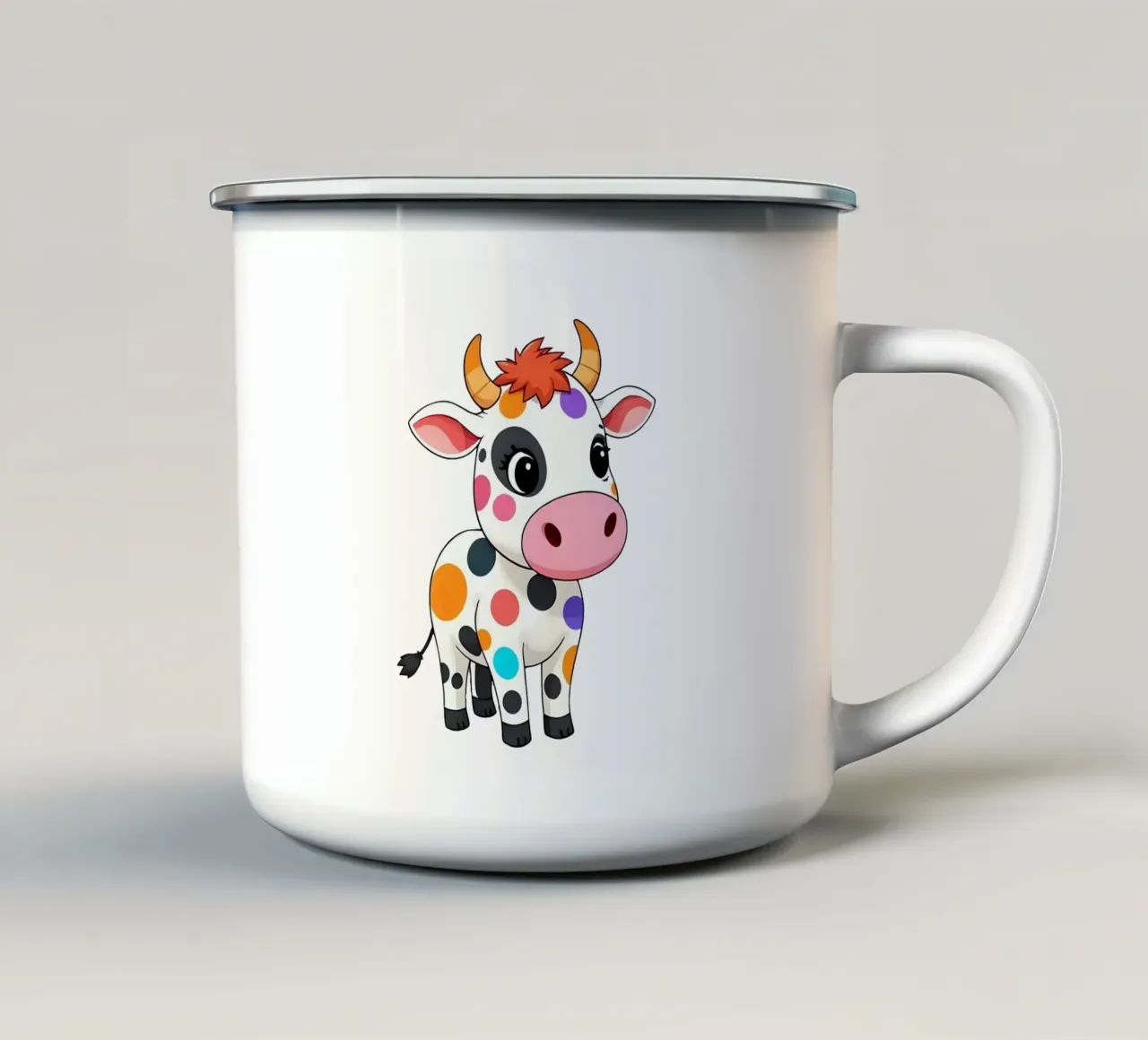 KUh_4a tazza in smalto da Tierisch bunt by LK